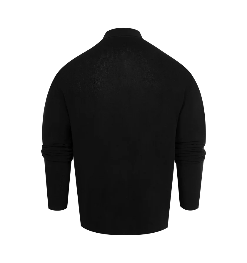 Jacquemus o1h1sh11225 Tricot Polo Shirt in Black Size US XL / EU 56 / 4 - 2 Thumbnail