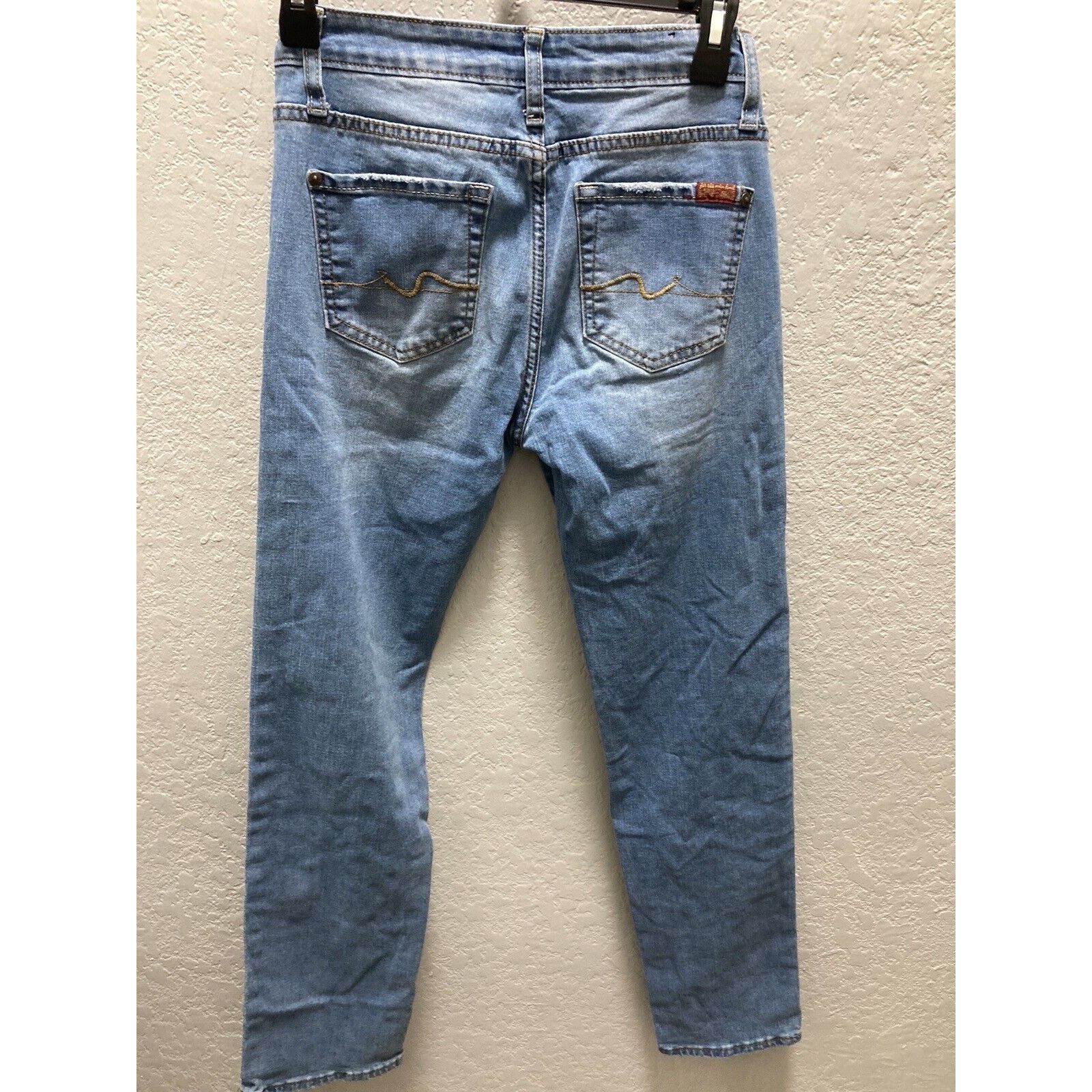 7 For All Mankind 7 FOR ALL MANKIND SLIMMY Denim Jeans Boy Size 16 Distressed Size 38" / US 16 / IT 52 - 2 Thumbnail