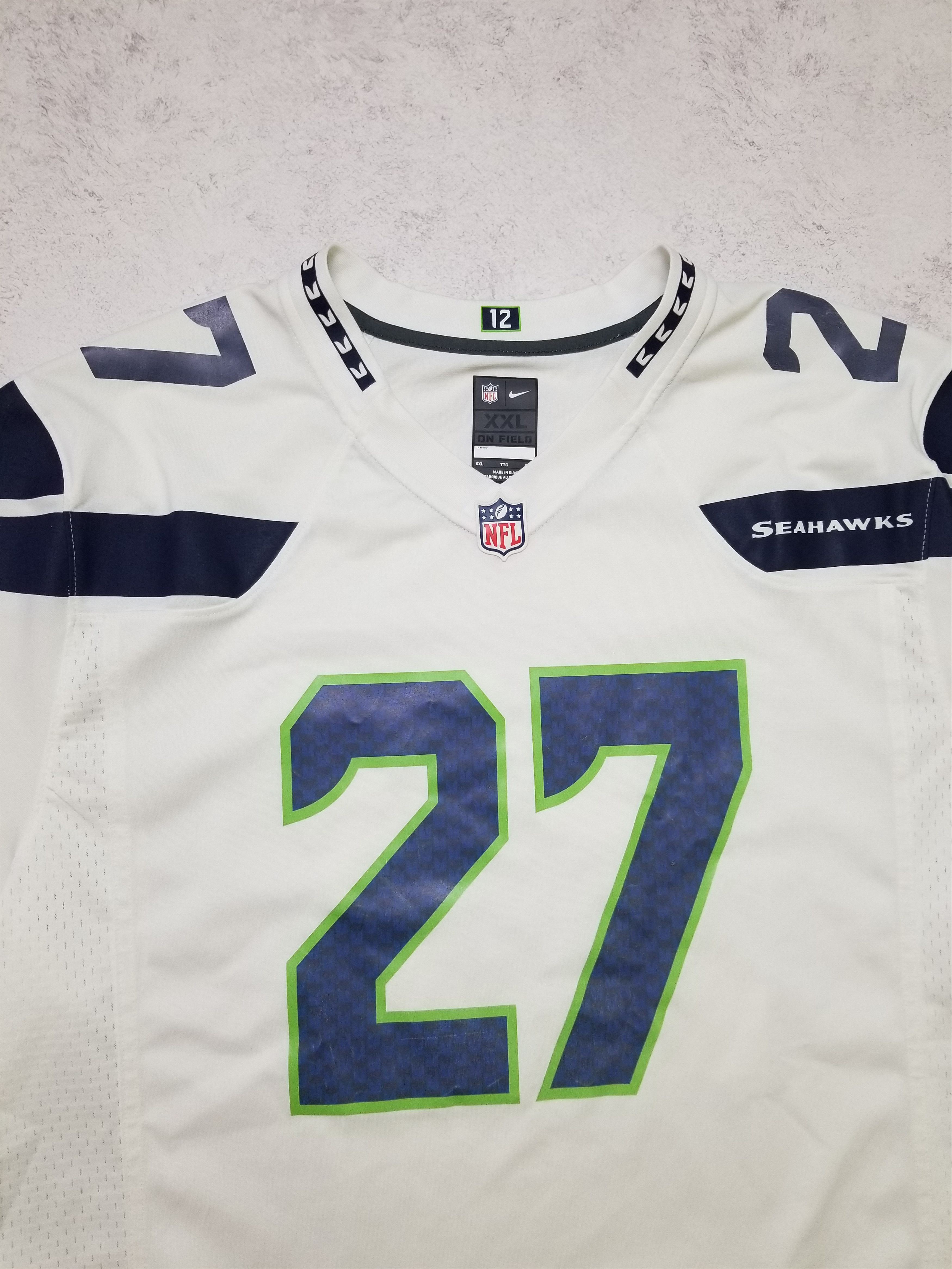 Nike Nike Seattle Seahawks # 27 Subat NFL Jersey Size US XXL / EU 58 / 5 - 7 Thumbnail