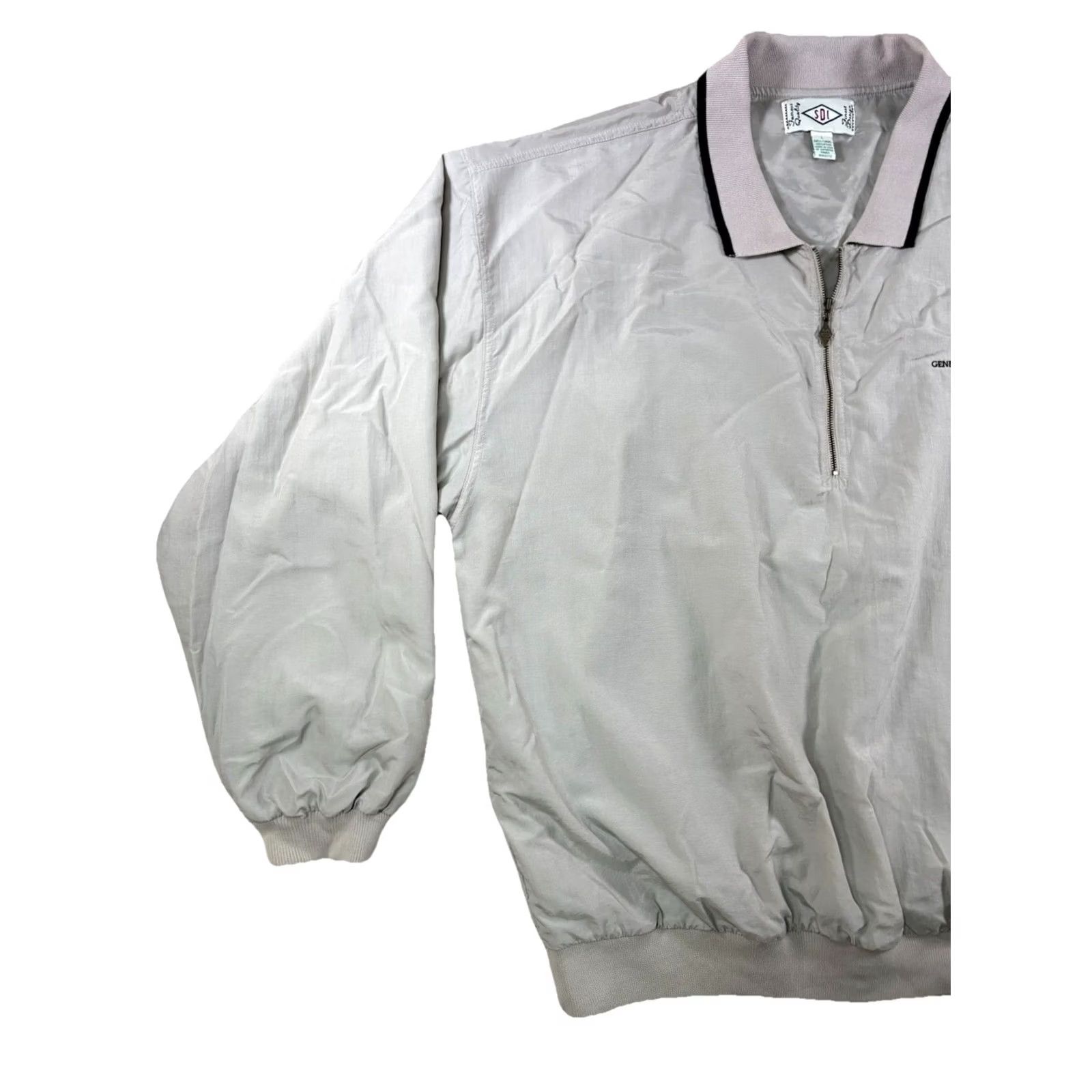 Vintage VINTAGE SDI Windbreaker Jacket Mens L Beige Golf 90s Outdoor Retro Sports Geneva National Golf Course Size US L / EU 52-54 / 3 - 2 Thumbnail
