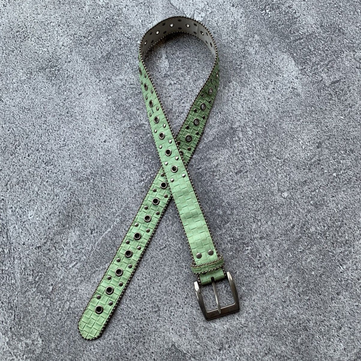 Japanese Brand Vintage Y2k Studded Belt Christian edrei Size ONE SIZE - 1 Thumbnail
