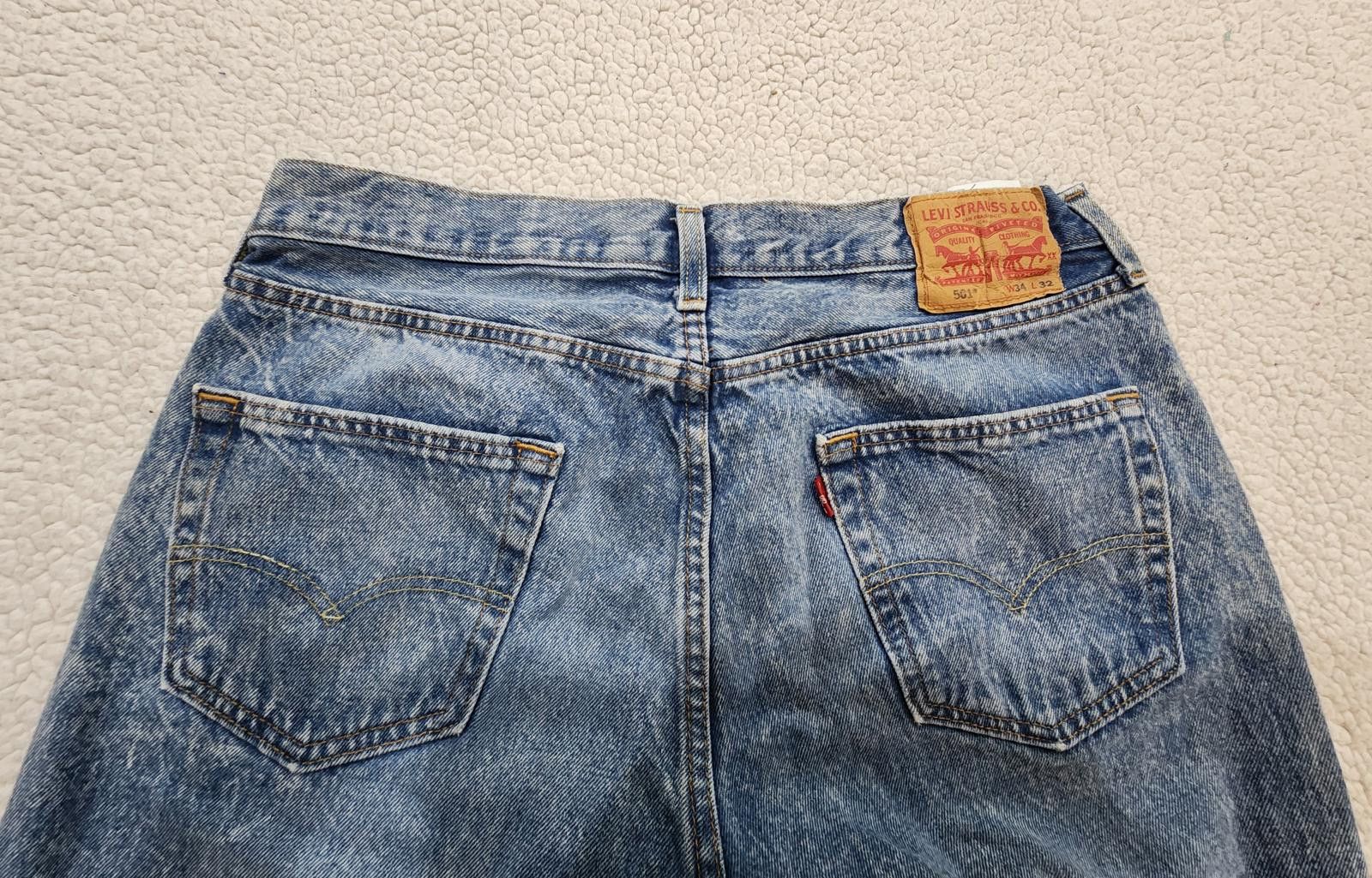 Levi's Levi's Mens 501 Button Fly Straight Leg Jeans Size US 34 / EU 50 - 11 Thumbnail