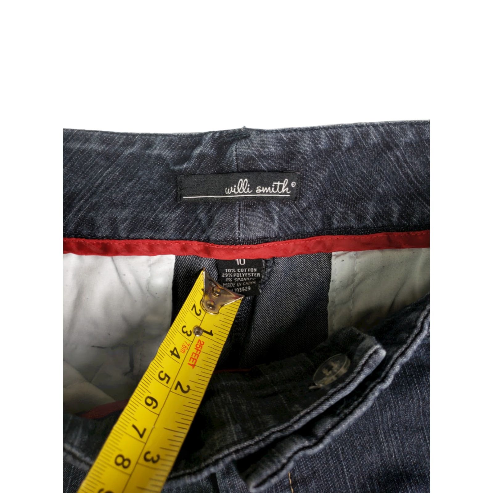 Willi Smith Willi Smith Womens Boot Cut Jeans Size 10 30x30 Mid Rise Medium Wash Blue 30 In Zip Mens? Ladies? Size 32" / US 10 / IT 46 - 4 Thumbnail