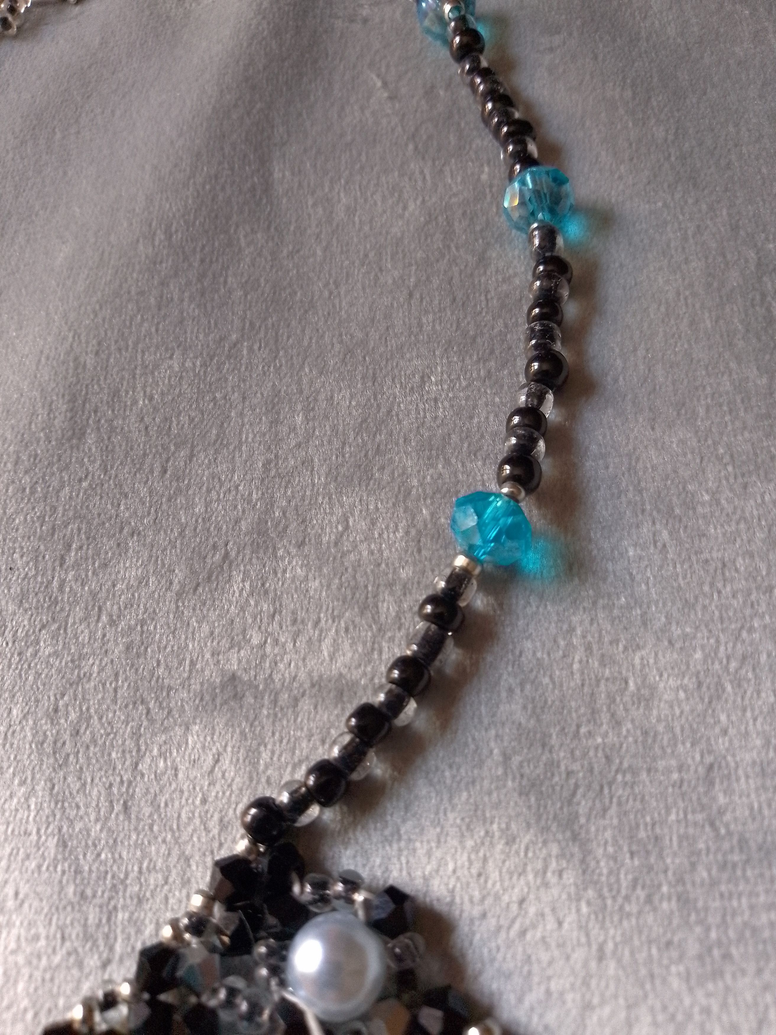 Handmade Necklace Black choker gothic victorian style Size ONE SIZE - 4 Thumbnail