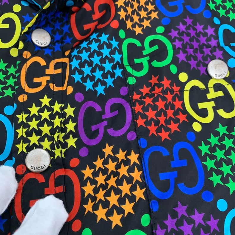 Gucci Gucci Multi-color logo printed full-print single-breasted v Size US M / EU 48-50 / 2 - 9 Thumbnail
