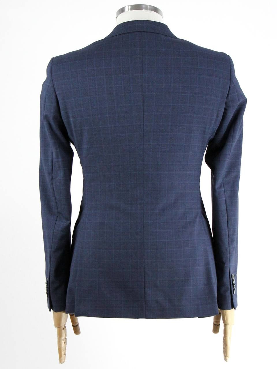 Luigi Bianchi LUIGI BIANCHI Mantova Sartoria Blue checkered jacket Size 46R - 6 Thumbnail