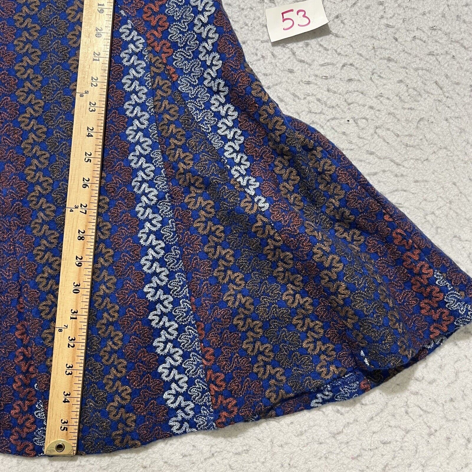 Other Hem & Thread Sleeveless Fit & Flare Mini Dress Blue Lined Size L / US 10 / IT 46 - 8 Thumbnail
