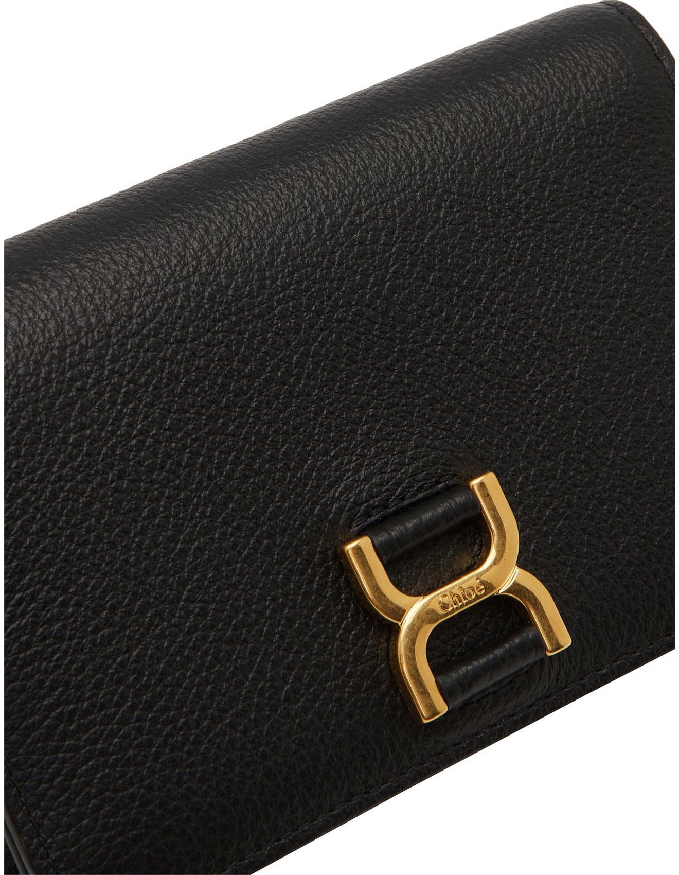 Chloe oc11z0625 Size: OS / Marcie Buckle Long Wallet in Black Size ONE SIZE - 3 Thumbnail