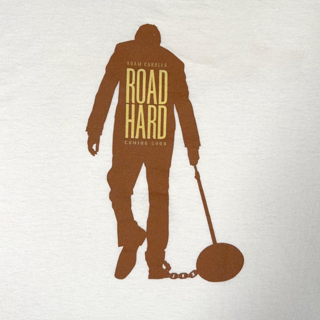 Gildan VINTAGE Adam Carolla Road Hard Shirt Adult MEDIUM White Movie Promo Comedy Film Size US M / EU 48-50 / 2 - 2 Thumbnail