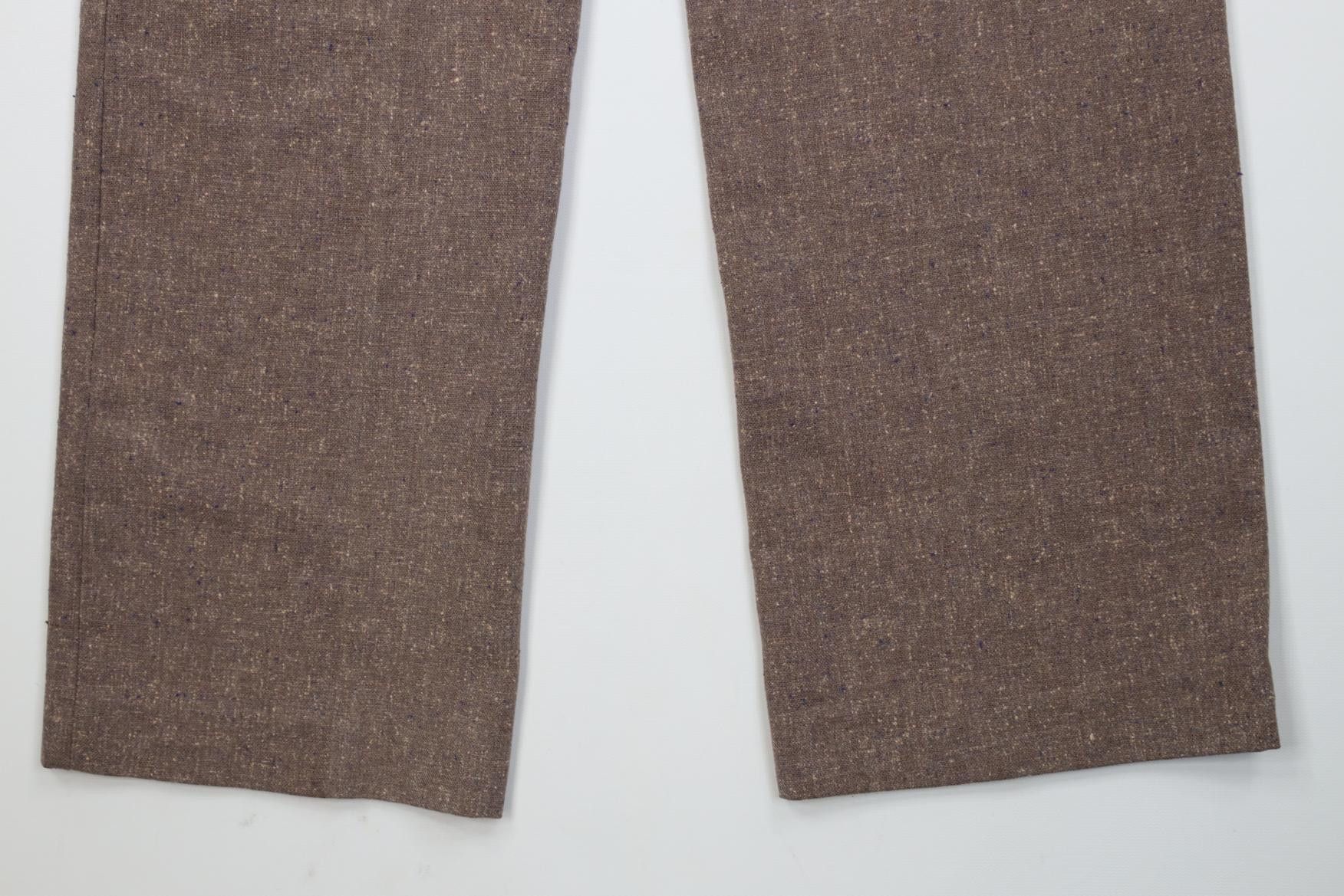 Vintage Vintage 70s Streetwear Wool Blend Knit Wide Leg Chino Pants Size US 29 - 16 Thumbnail