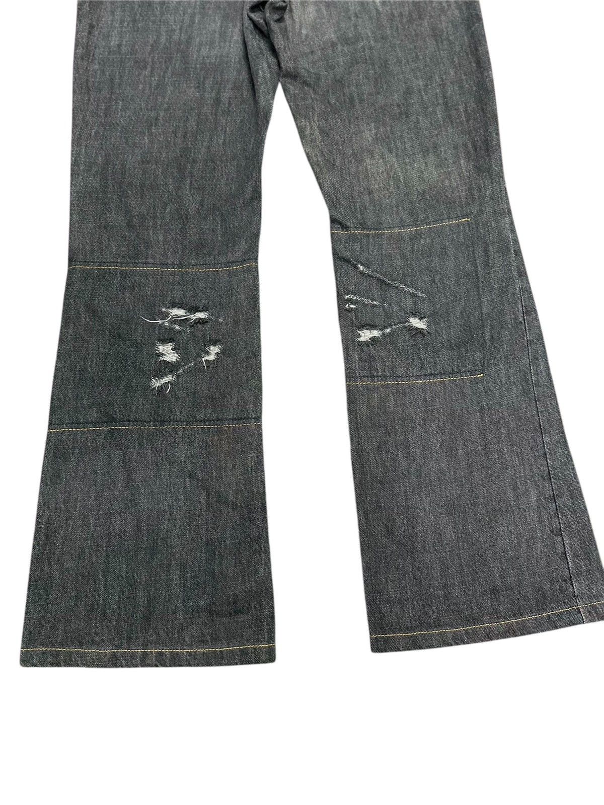 Kapital 💥 Flare Bootcut💥 Just Cavali Distress Design💥 Size US 30 / EU 46 - 3 Thumbnail