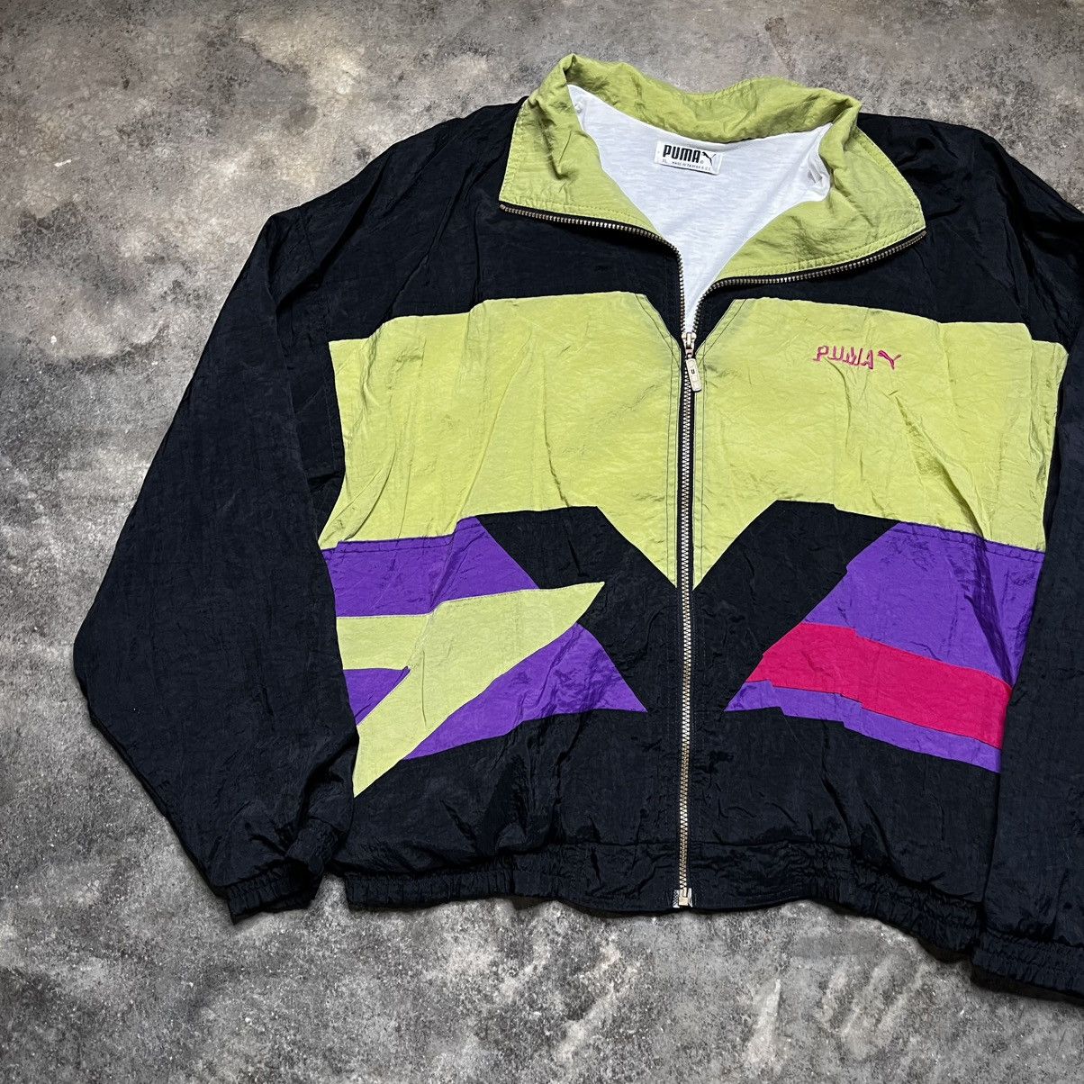 Vintage vintage puma zip up baggy windbreaker jacket Size US XL / EU 56 / 4 - 2 Thumbnail