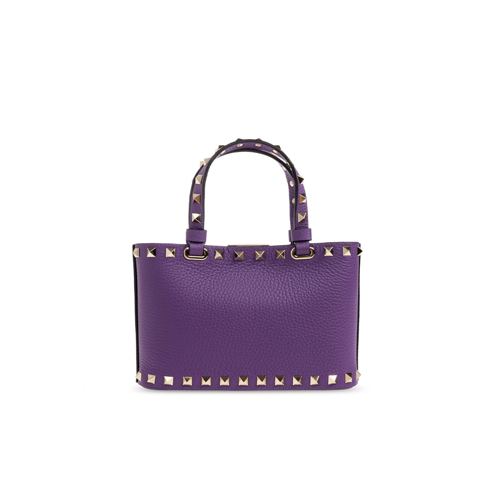 Valentino VALENTINO GARAVANI Rockstud Mini Purple Shopping Bag New & A Size ONE SIZE - 2 Thumbnail