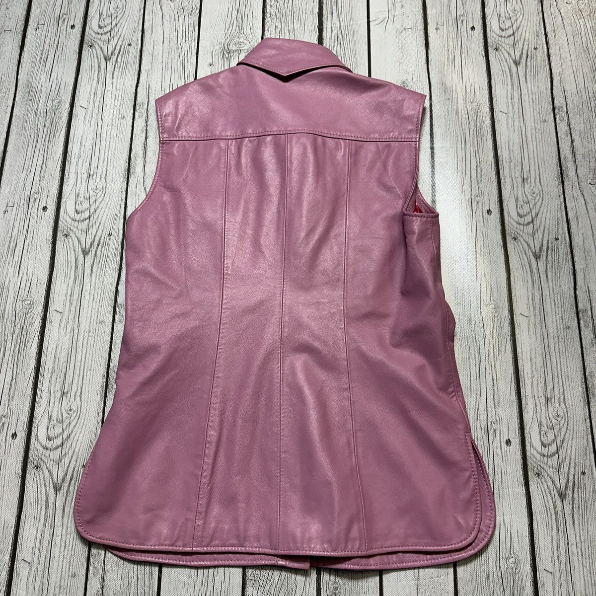 Vintage Vintage Ferré Jeans leather vest Size M / US 6-8 / IT 42-44 - 2 Thumbnail