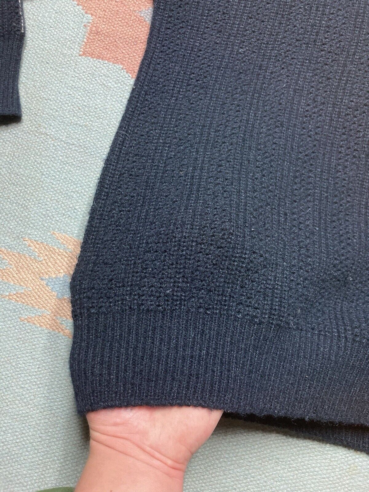 Robert Bruce × Vintage 60s knit sweater Robert Bruce v neck acrylic soft shaggy L Size US L / EU 52-54 / 3 - 6 Thumbnail