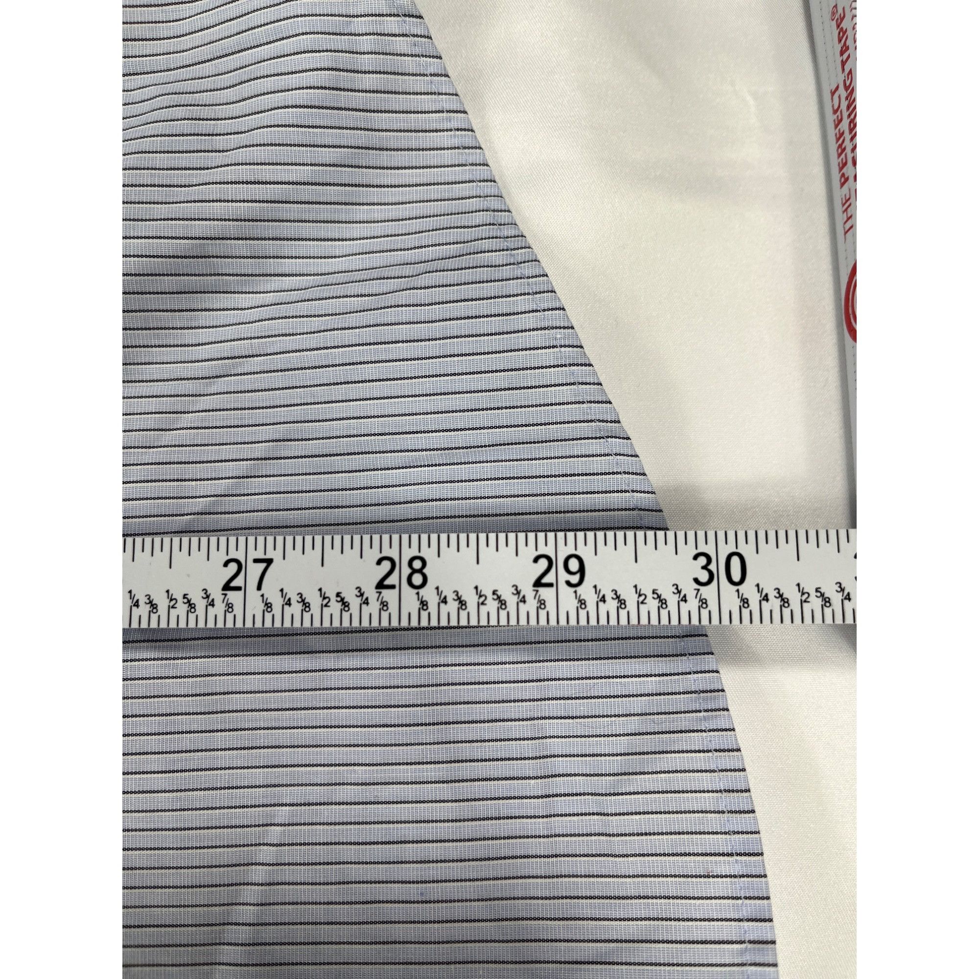 Calvin Klein Calvin Klein SKU 7655 Mens Light blue Striped Dress Shirt Si Size US XL / EU 56 / 4 - 6 Thumbnail