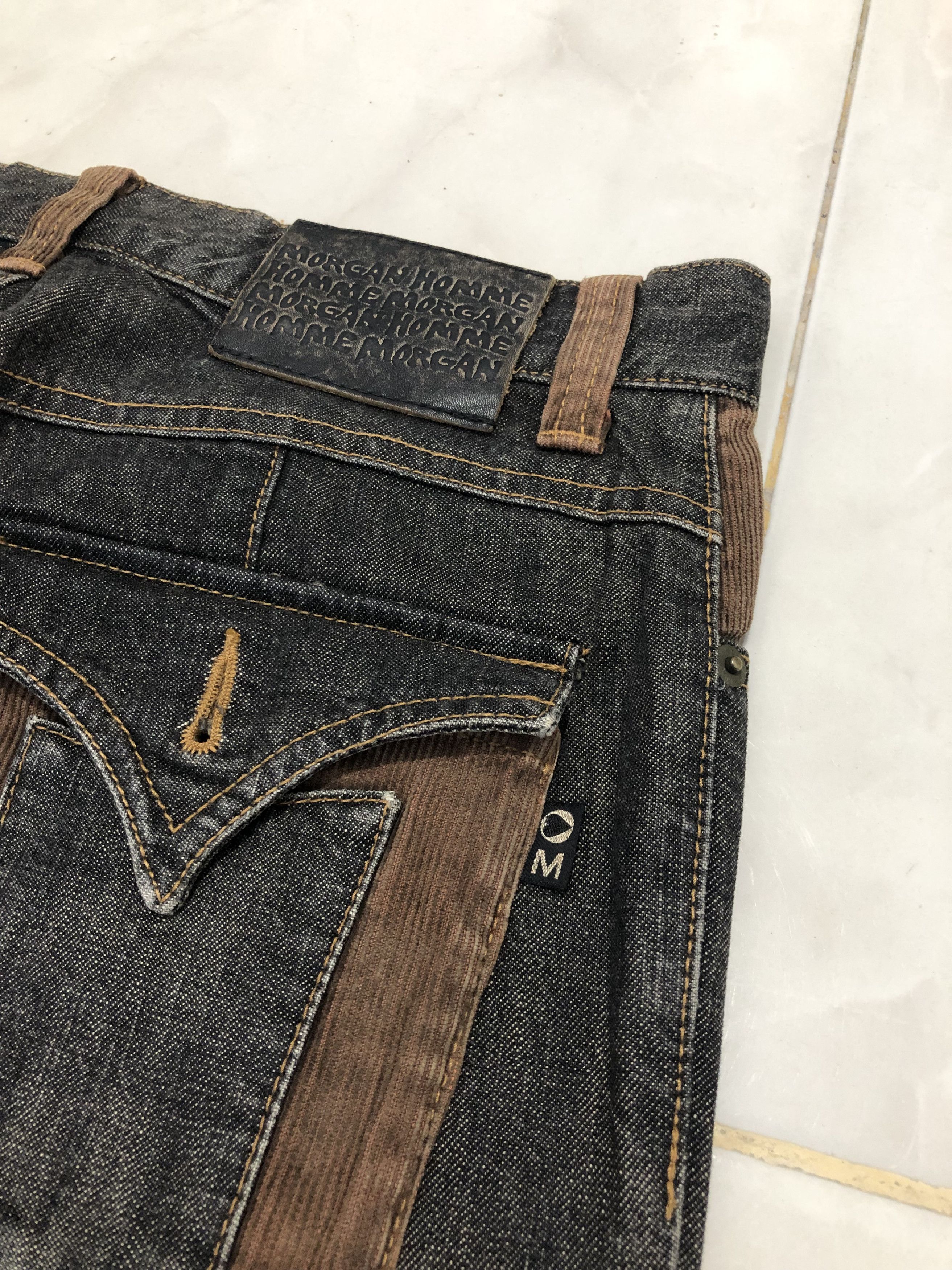 Le Grande Bleu (L.G.B.) Morgan Homme Flared Denim Mix Corduroy Size US 29 - 8 Thumbnail