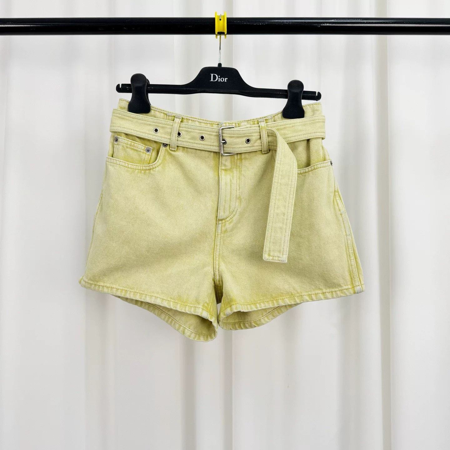 Dior dior washed denim belted shorts Size US 36 / EU 52 - 1 Thumbnail