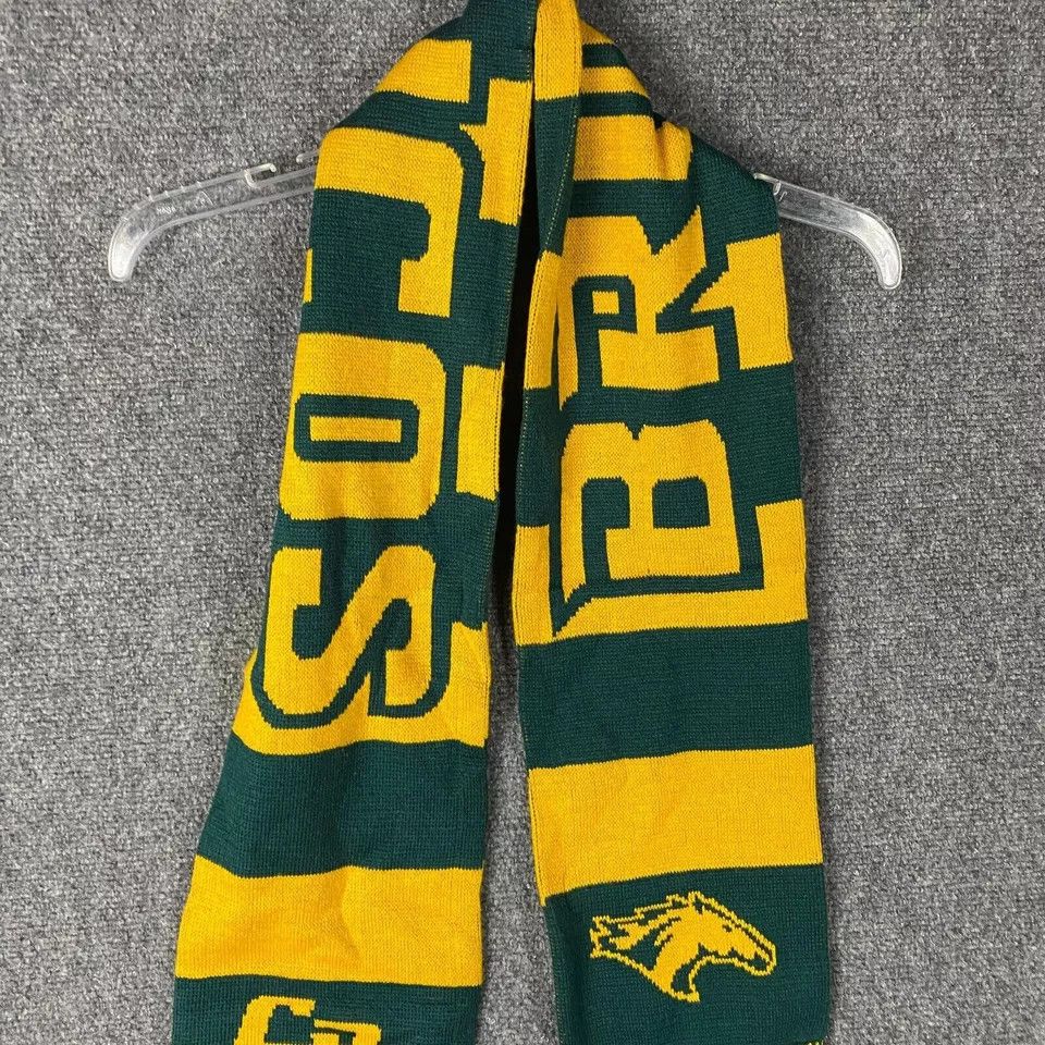 Other Denver Broncos Scarf Knit Green Yellow Size ONE SIZE - 4 Thumbnail