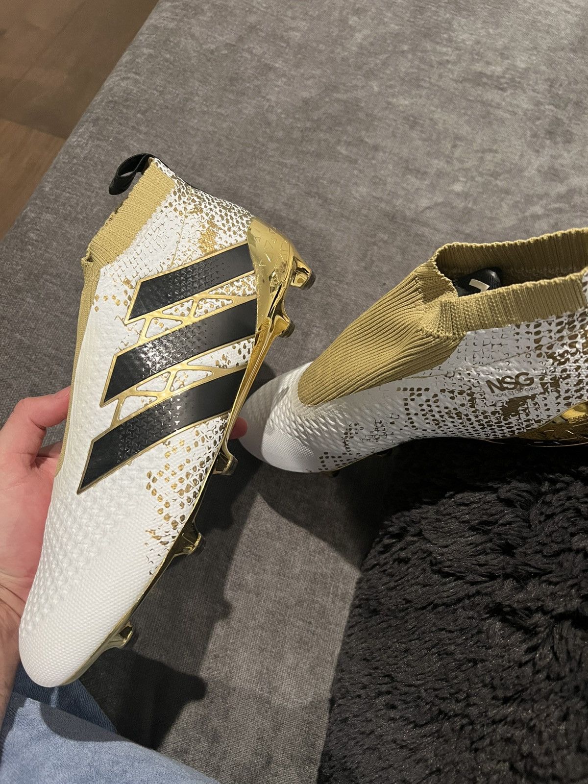 Adidas Adidas Pure Control 2016 Gold Boots Size US 11 / EU 44 - 5 Thumbnail