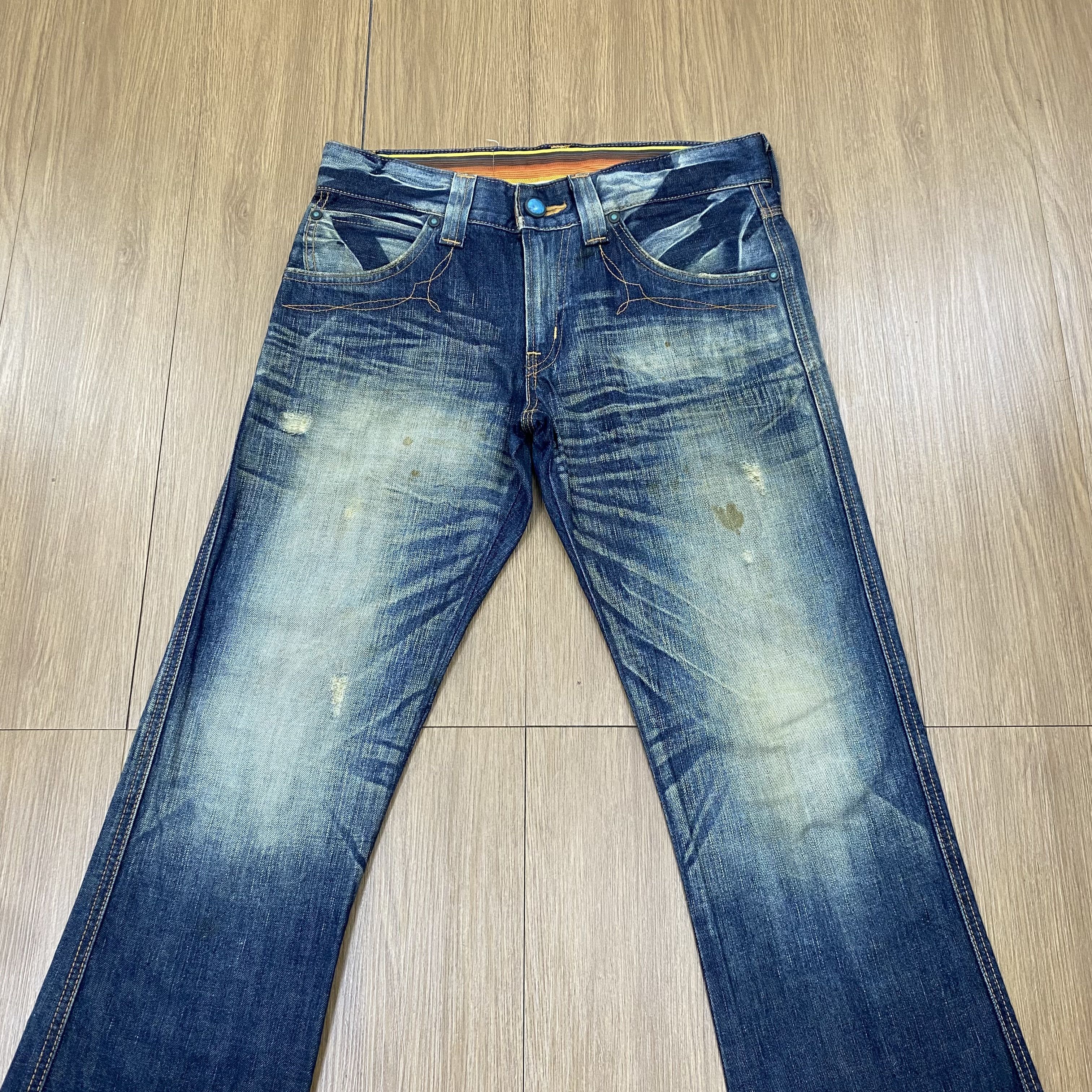 Edwin × Vintage Vintage Edwin Blue Trip Jeans Flare Denim CD163 Size US 28 / EU 44 - 3 Thumbnail