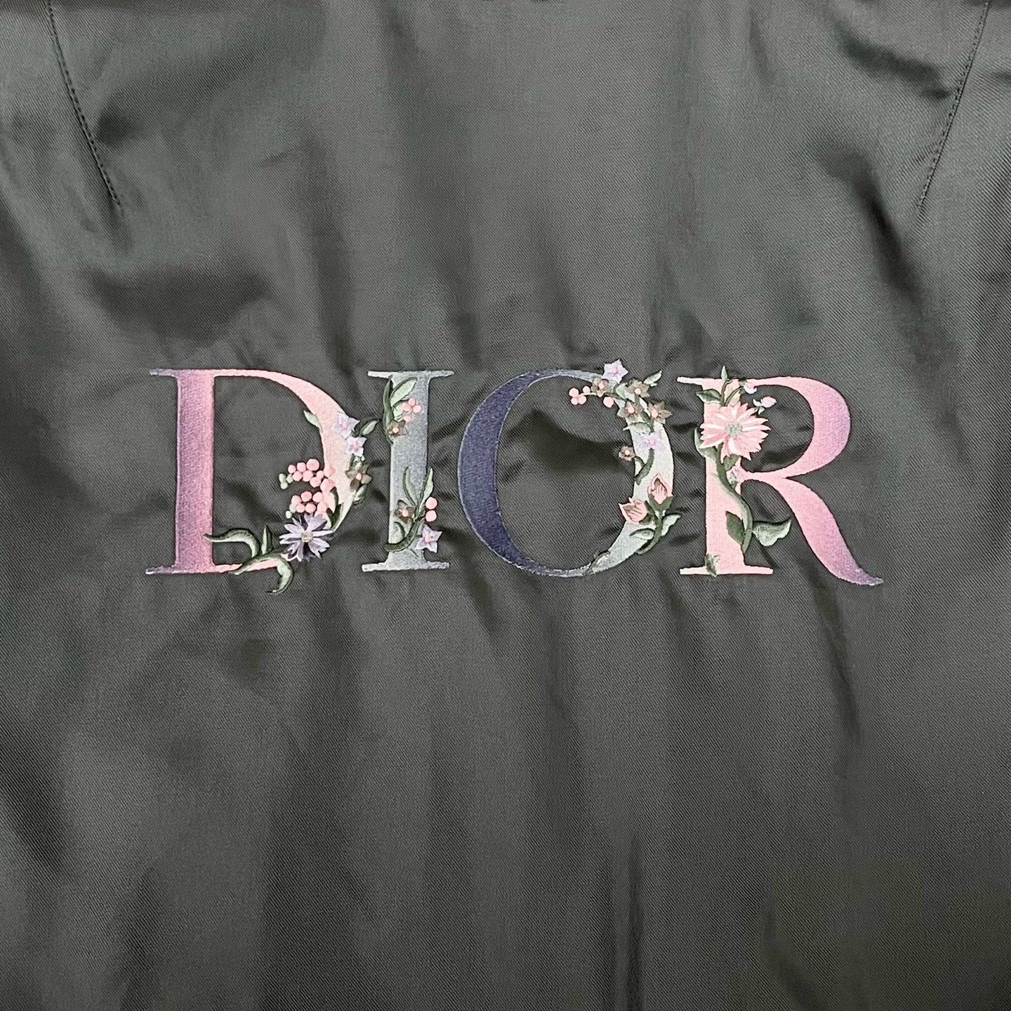 Dior Dior Black Gray Back Floral Logo er Jacket Size US M / EU 48-50 / 2 - 5 Thumbnail