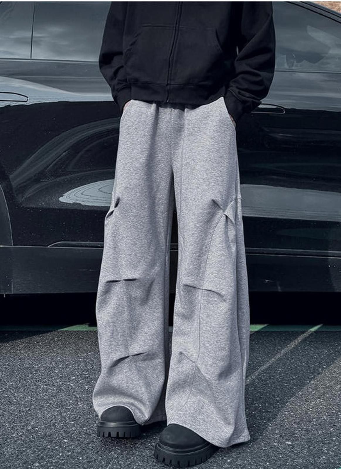 Vintage Pleated Crease Wide-leg Mopping Casual Pants Size US 32 / EU 48 - 5 Thumbnail