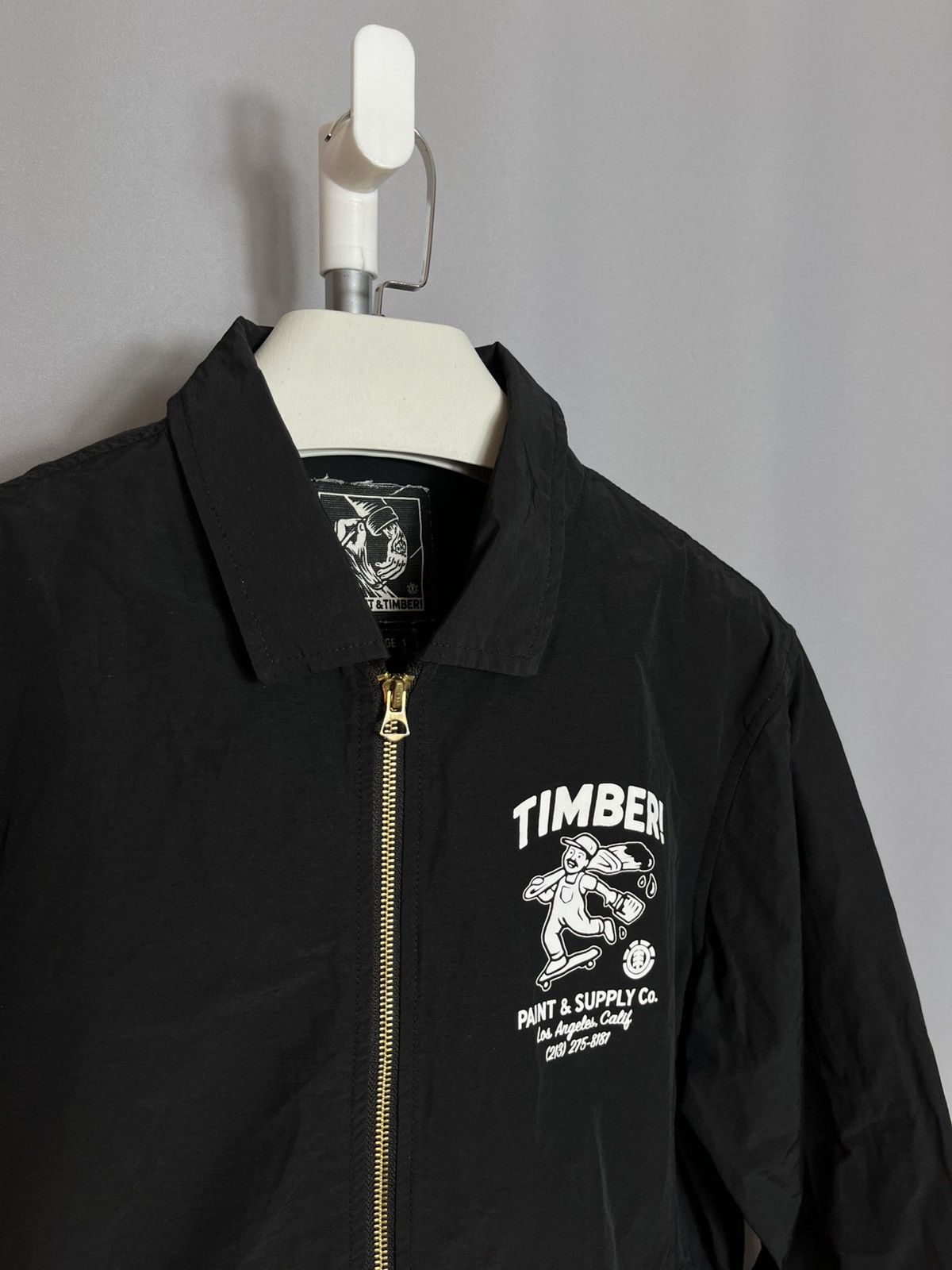 Element ELEMENT × TIMBER! SPILT PAINT MENS JACKET BLACK ZIP Size US L / EU 52-54 / 3 - 3 Thumbnail