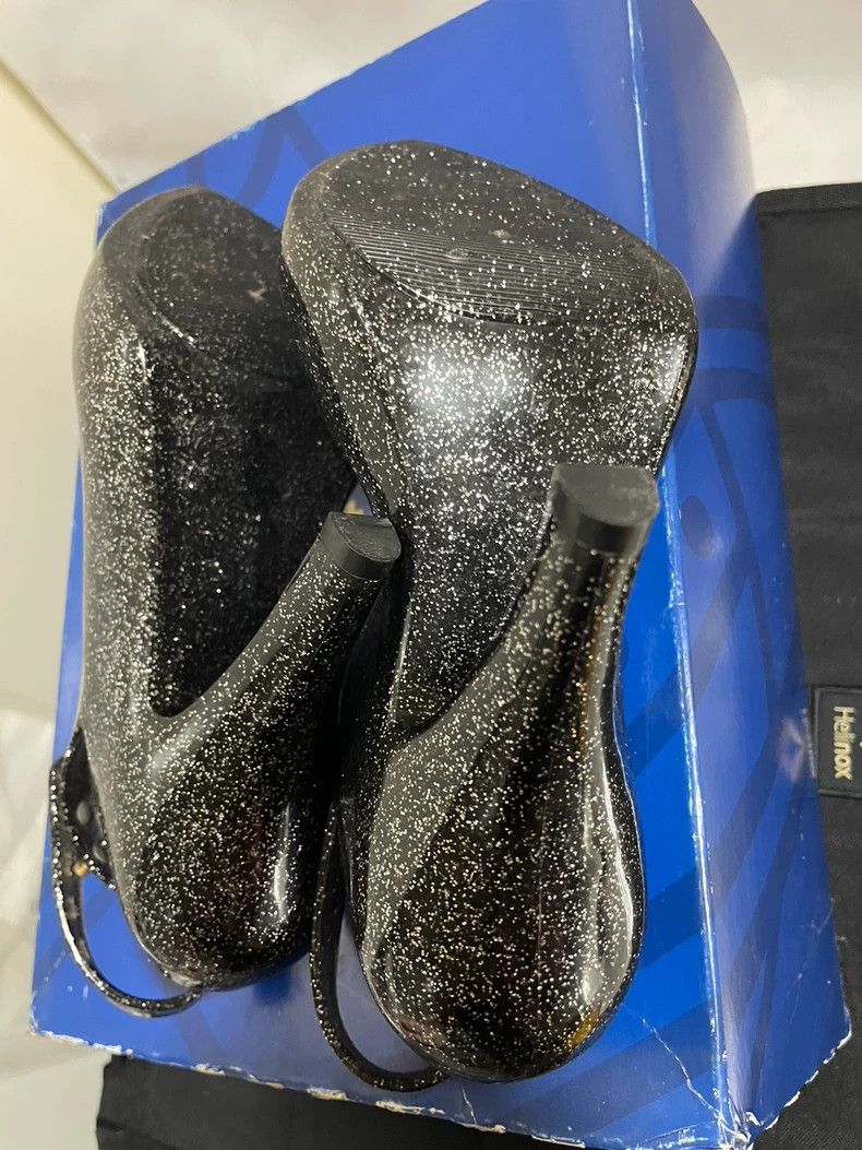 Vivienne Westwood Vivienne Westwood Black shiny Saturn Orb Fish Mouth heels Size US 5 / IT 35 - 5 Thumbnail