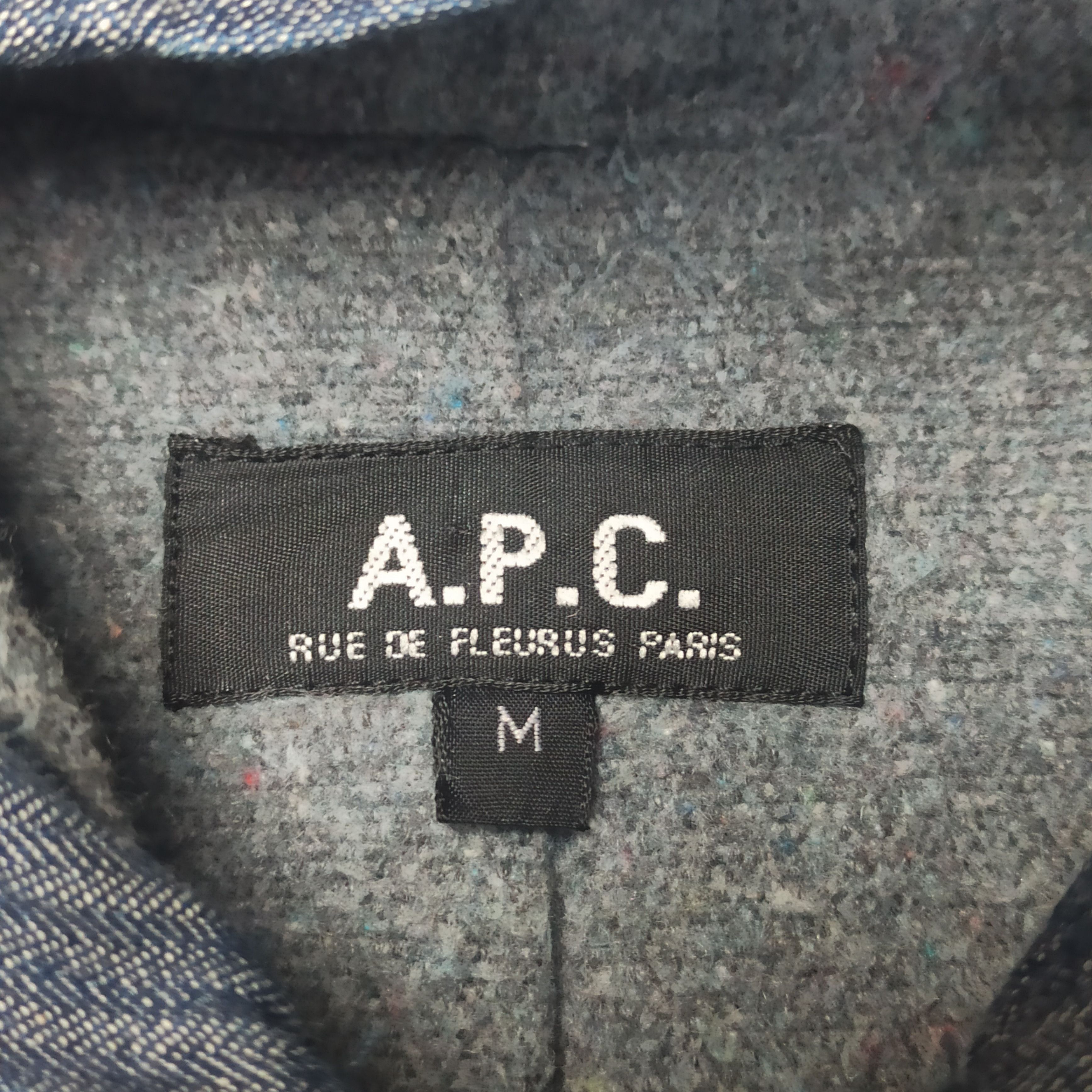 A.P.C. Jacket APC Striped Blue Jeans Hoodie Size M / US 6-8 / IT 42-44 - 8 Thumbnail
