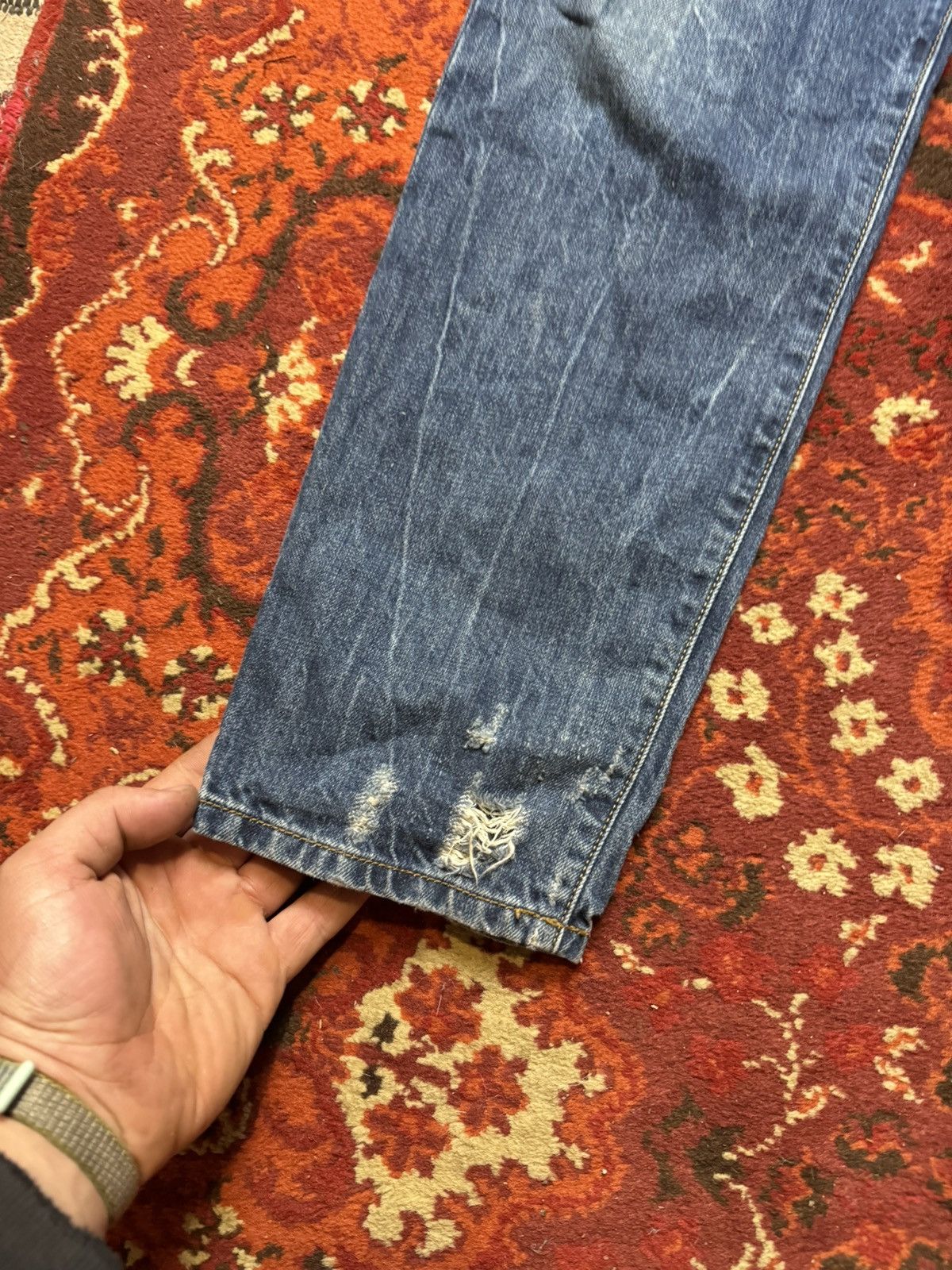 Diesel × Vintage Vintage Y2K Diesel Embroidered Logo Pocket Denim Jeans Pants Size US 32 / EU 48 - 3 Thumbnail