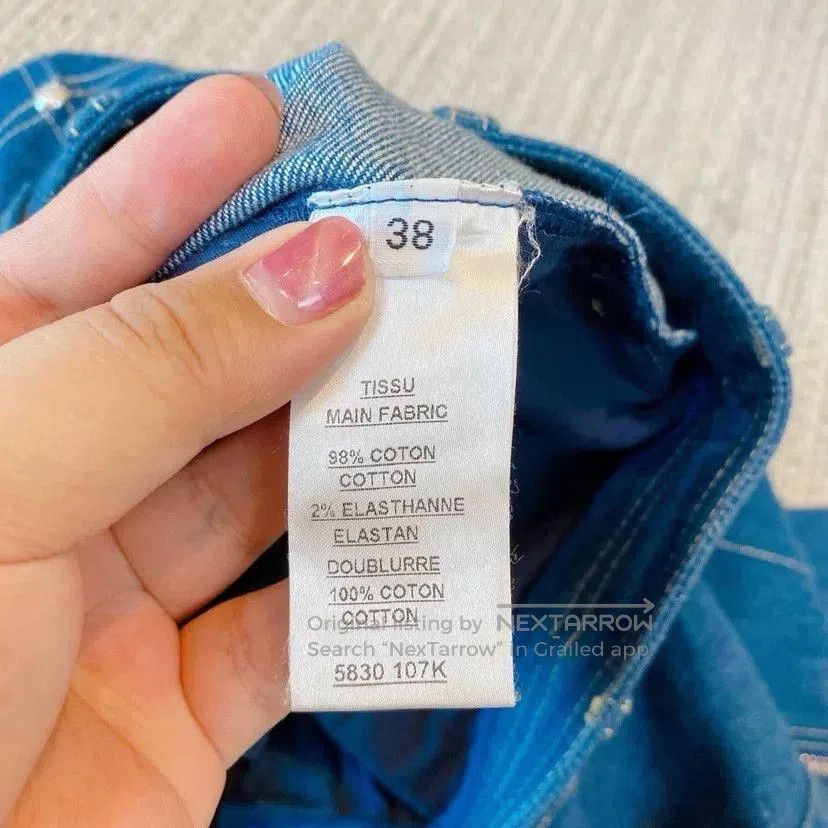 Balmain Balmain Women's Blue Jeans. Size 37" - 9 Thumbnail