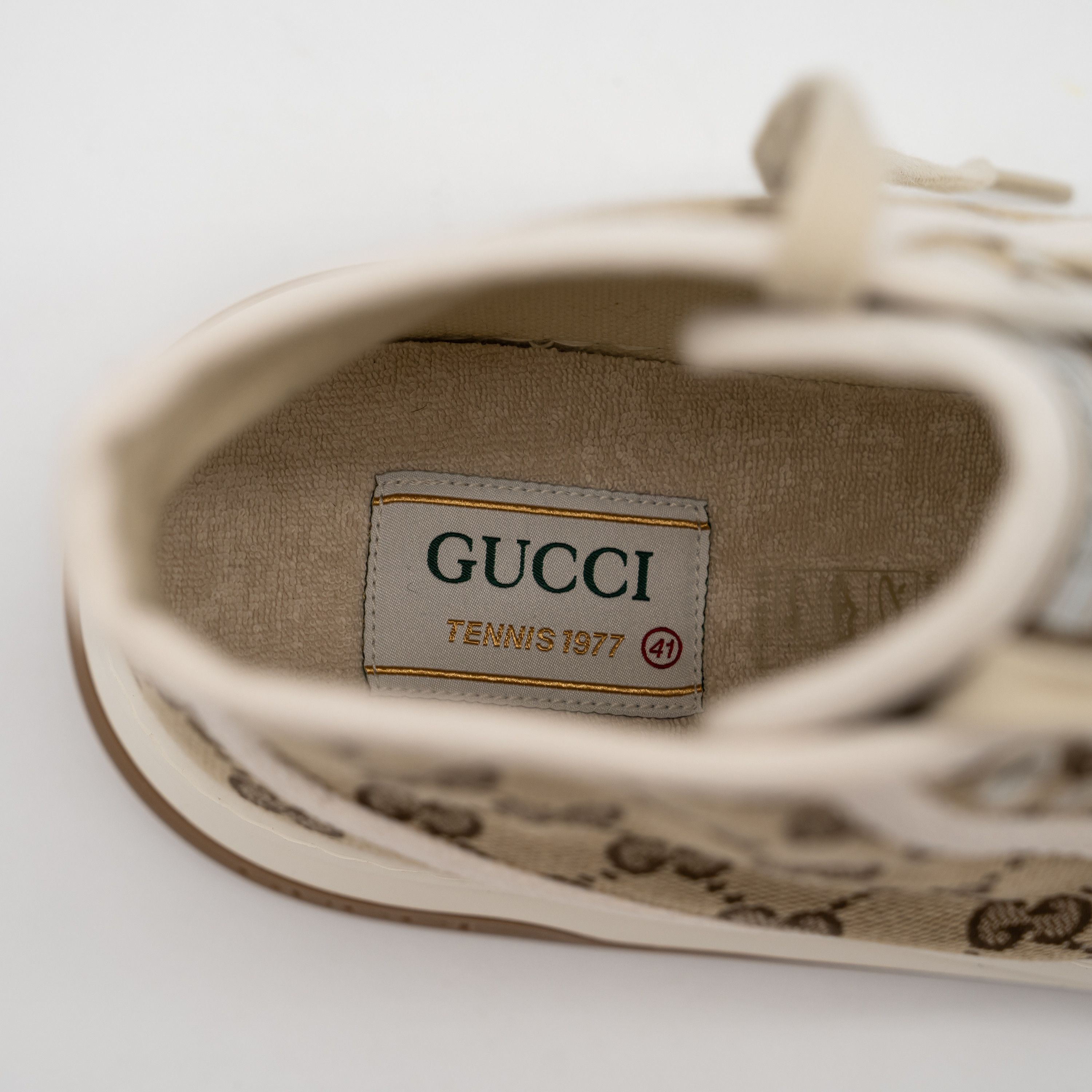 Gucci 41G Gucci Tennis Platform GG Canvas Beige Brown Sneakers Size US 11 / IT 41 - 9 Thumbnail