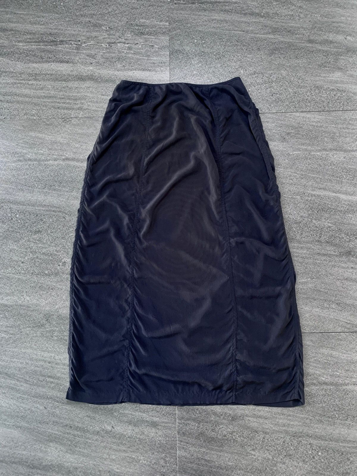 Prada FREE TAX! 2000s Silk Maxi Shirt Size 27" / US 4 / IT 40 - 2 Thumbnail