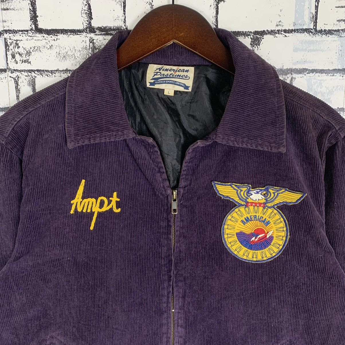 Vintage Wisconsin Midwestern U.S State Coastlines Corduroy Jacket Size US L / EU 52-54 / 3 - 2 Thumbnail
