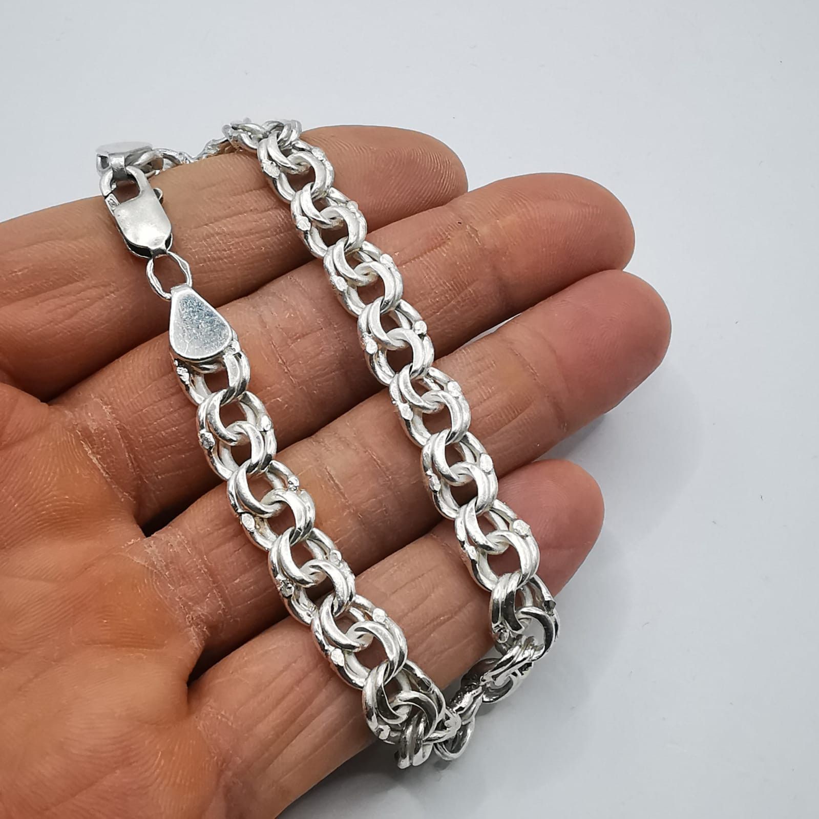 Vintage Vintage Bracelet Jewelry,925 Sterling Silver,Handmade 26,46g Size ONE SIZE - 8 Thumbnail