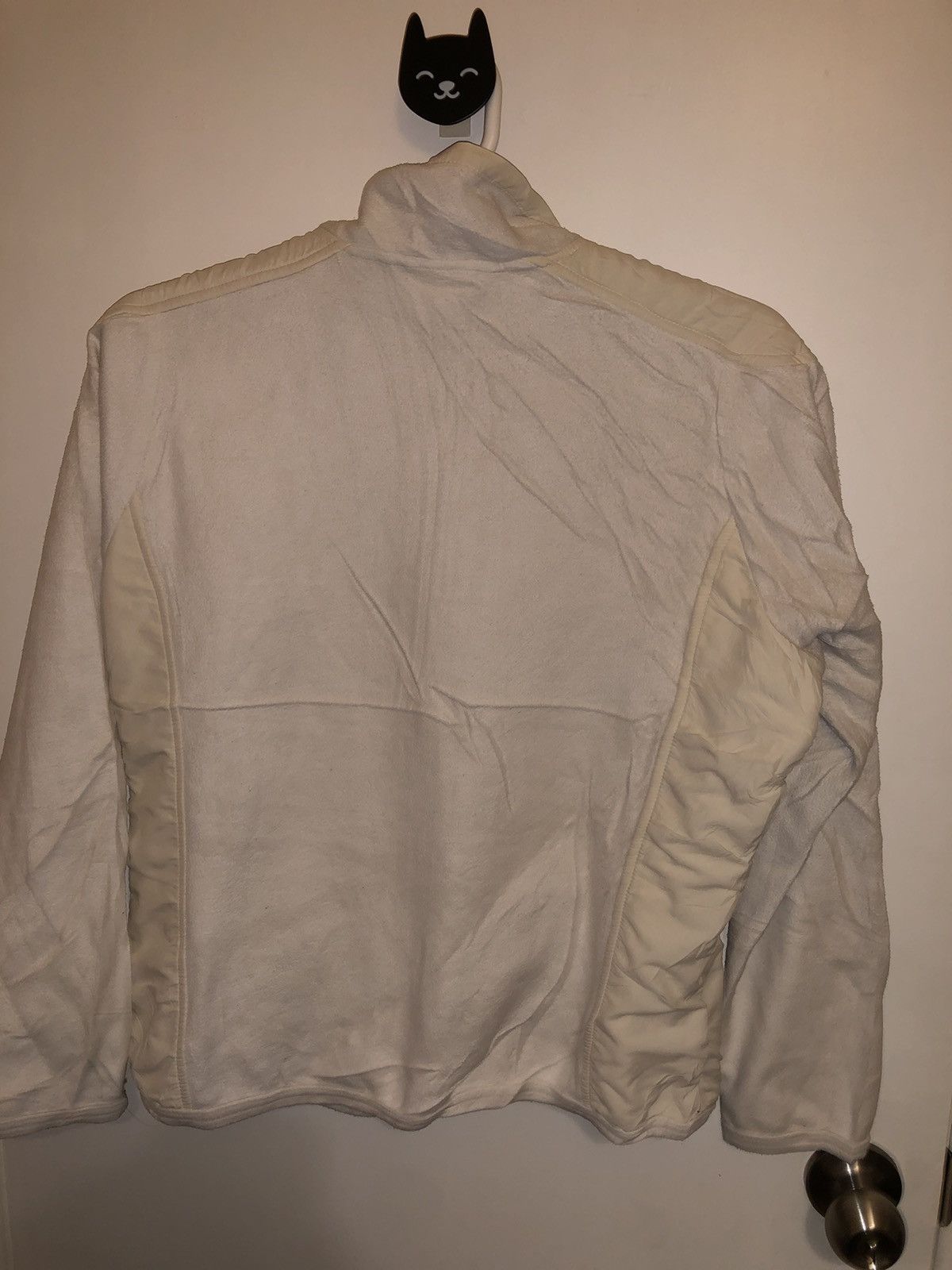 Lacoste × Vintage White and cream vintage retro Lacoste Fleece Jacket Size S / US 4 / IT 40 - 9 Thumbnail