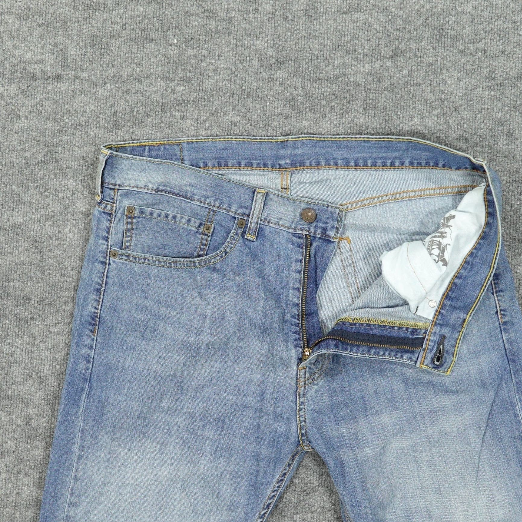 Levi's Levi's 505 Jeans Mens 36x30 Blue Regular Fit Straight Leg 100% Cotton Size US 36 / EU 52 - 7 Thumbnail