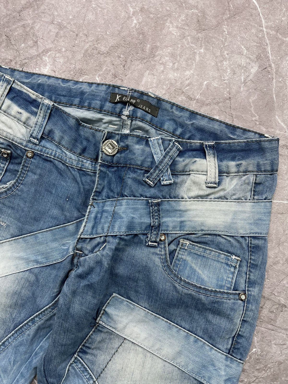 Japanese Brand × Vintage VINTAGE WASHED DIESEL DECONSTRUCTED Y2K CARGO PANTS JEANS Size US 32 / EU 48 - 5 Thumbnail