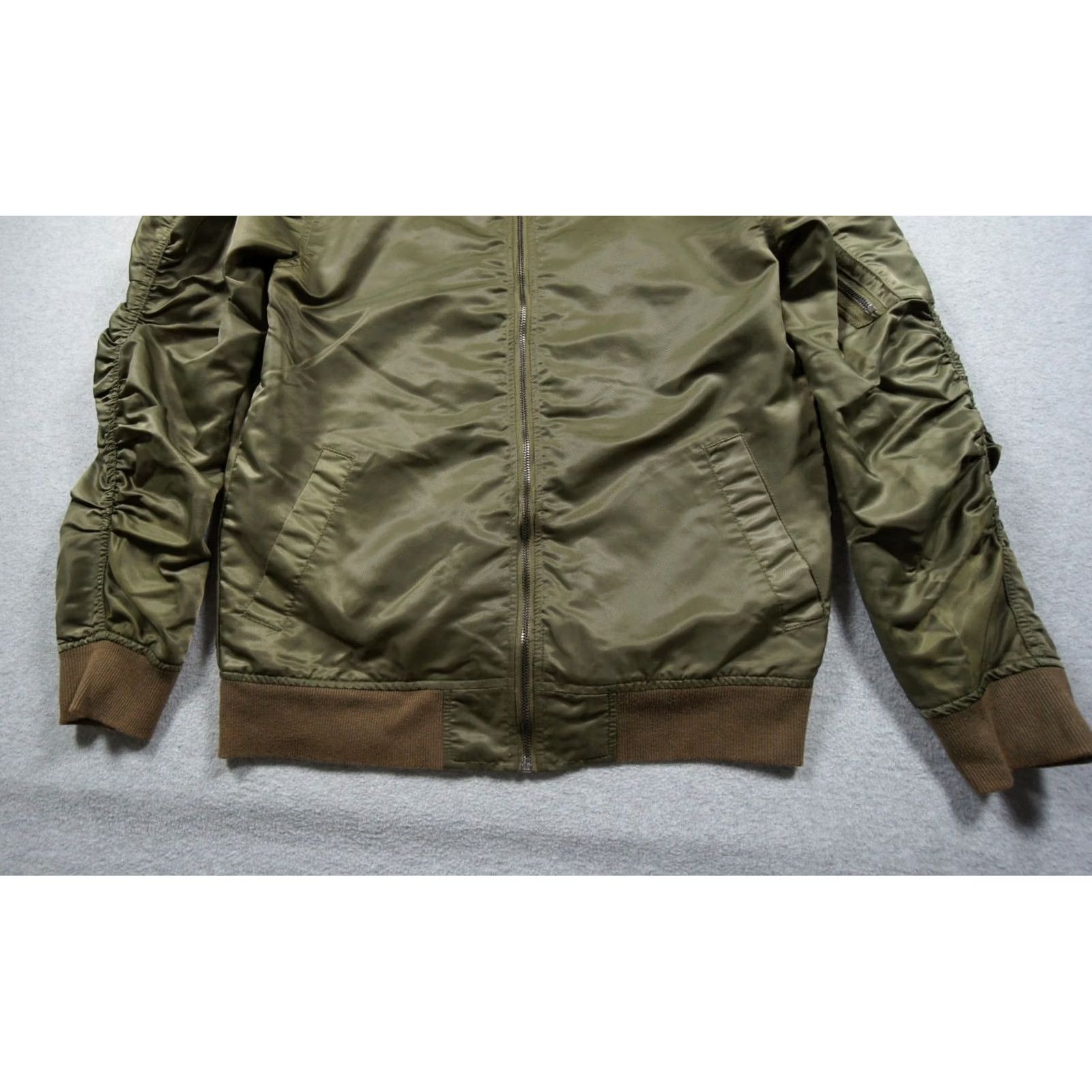 Elwood Elwood Jacket Men S Green Bomber Windbreaker Lightweight Streetwear Military Zip Full Zip Navy Blue Medium? Size US S / EU 44-46 / 1 - 2 Thumbnail