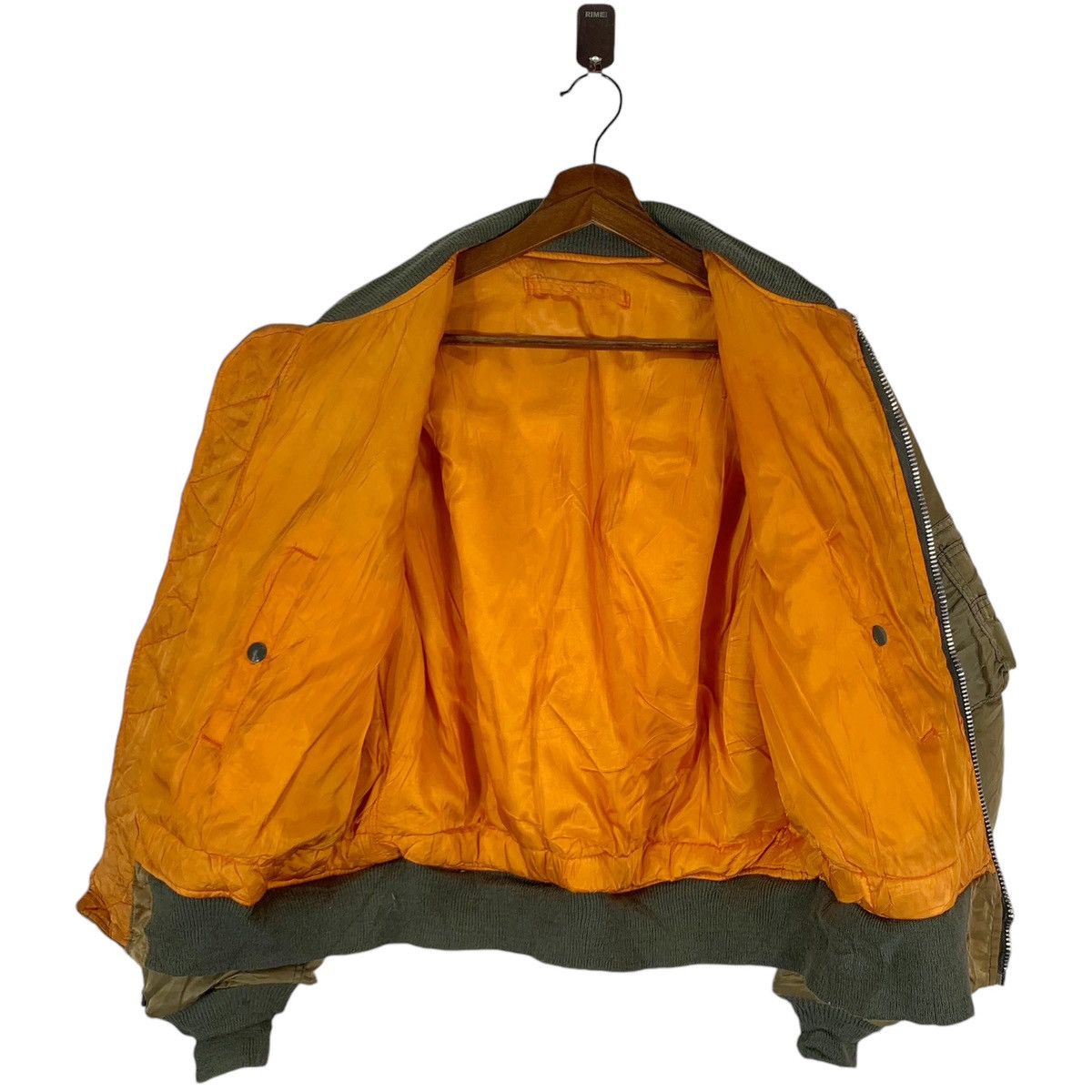 Alpha Industries VINTAGE AVIREX USAF M-1 BOMBER ZIPPER JACKET Size US M / EU 48-50 / 2 - 8 Thumbnail