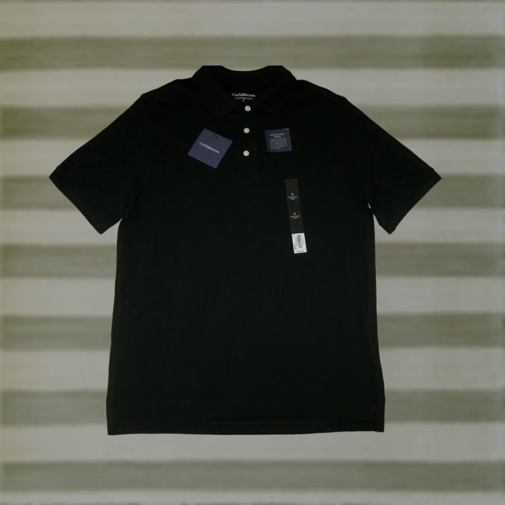 Croft & Barrow Croft & Barrow Men's Signature Polo Shirt Croft & Barrow Polo Shirt Men Small Black Casual 90s? Size US S / EU 44-46 / 1 - 1 Thumbnail