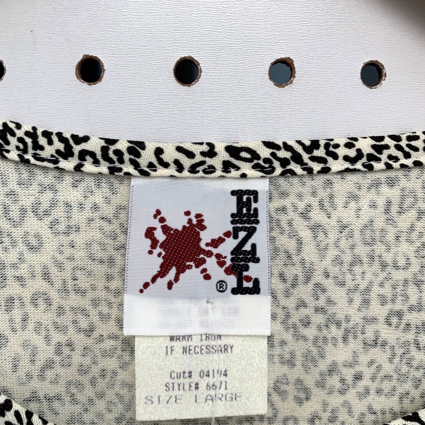 Vintage VINTAGE Zebra Shirt Large Black White Leopard Graphic AOP Men NEW NWT 23x30 Size US L / EU 52-54 / 3 - 7 Thumbnail