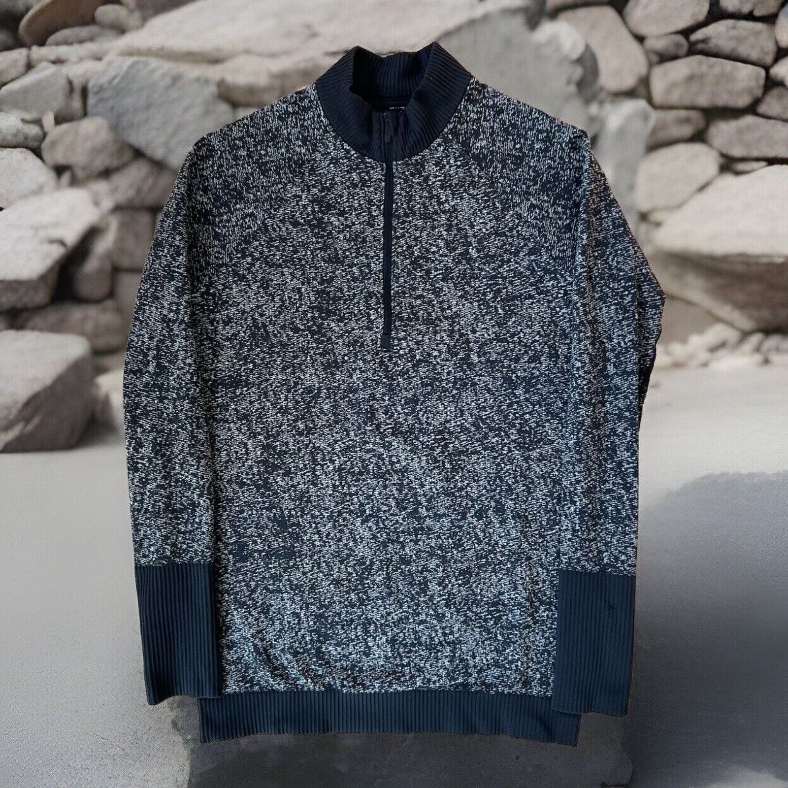 Lululemon Lululemon Rest Less Pullover 4 Black Half Zip Surge ABC Size S / US 4 / IT 40 - 1 Thumbnail