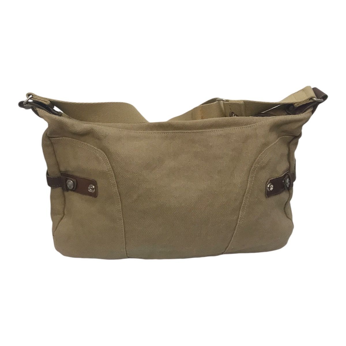 Japanese Brand × MasterPiece MasterPiece Half Leather Canvas Sling/Cross Body Bag Size ONE SIZE - 3 Thumbnail