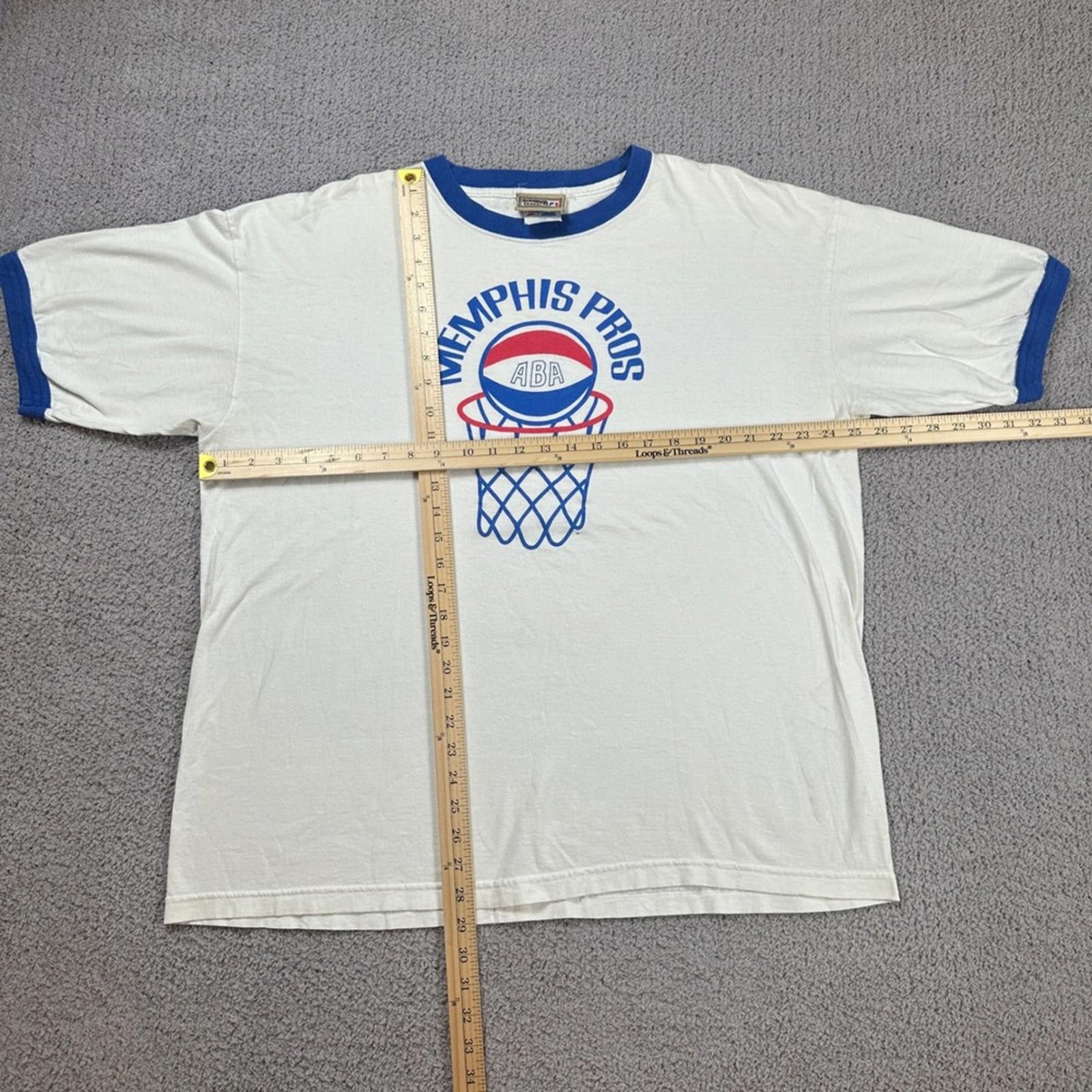 Majestic Majestic Hardwood Classics ABA Memphis Pros T Shirt XXL Size US XXL / EU 58 / 5 - 2 Thumbnail