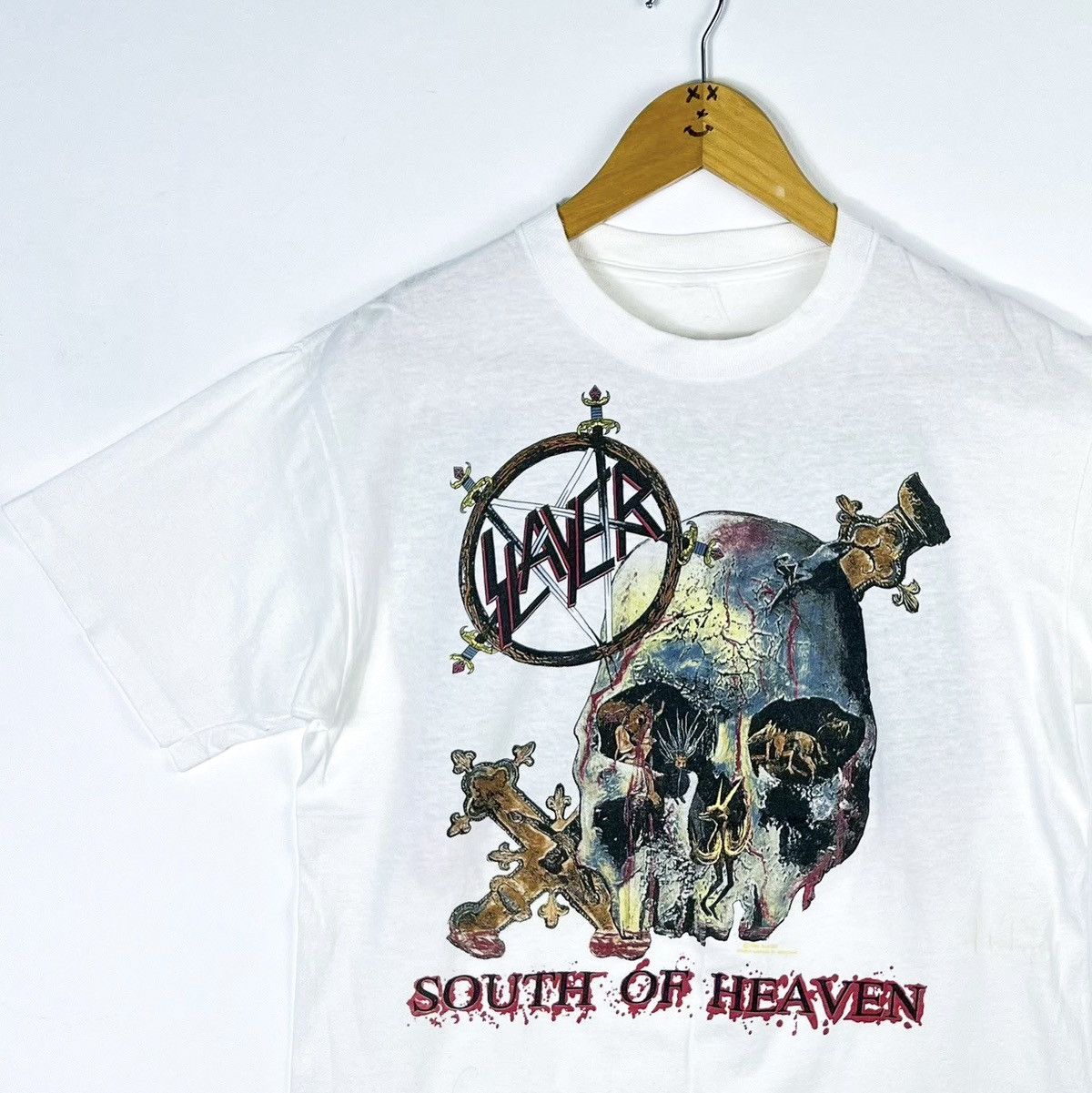 Slayer Slayer South of heaven Metallica Vintage 80s Brockum T-Shirt Size US L / EU 52-54 / 3 - 1 Thumbnail