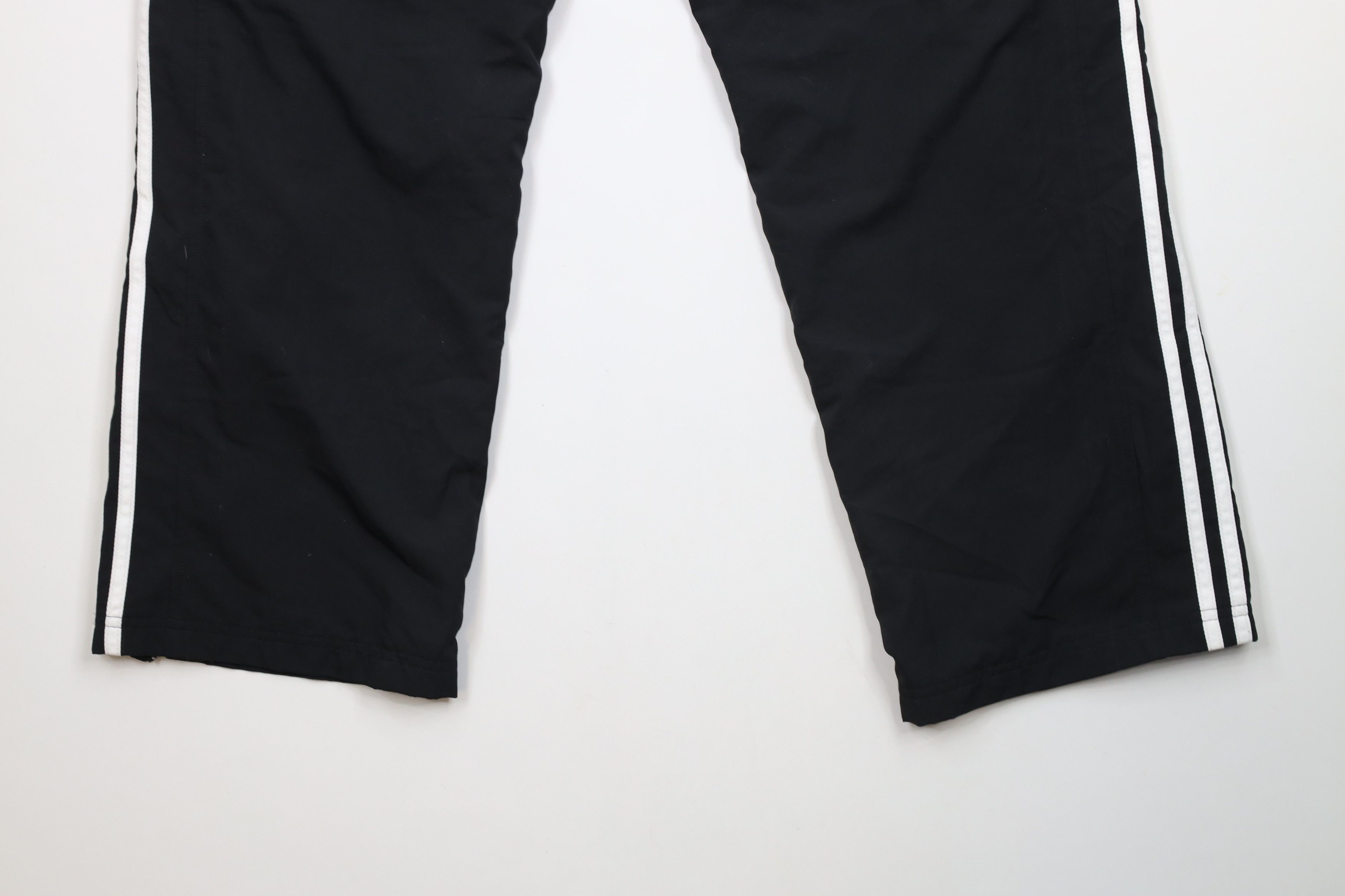 Adidas × Vintage Vintage Y2K Adidas Striped Lined Wide Leg Pants Black Size US 34 / EU 50 - 13 Thumbnail