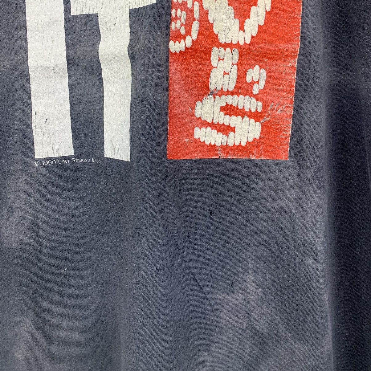 Levi's × Levi's Vintage Clothing × Vintage Vintage 90’s Levis Distressed T-Shirt Size US XL / EU 56 / 4 - 4 Thumbnail