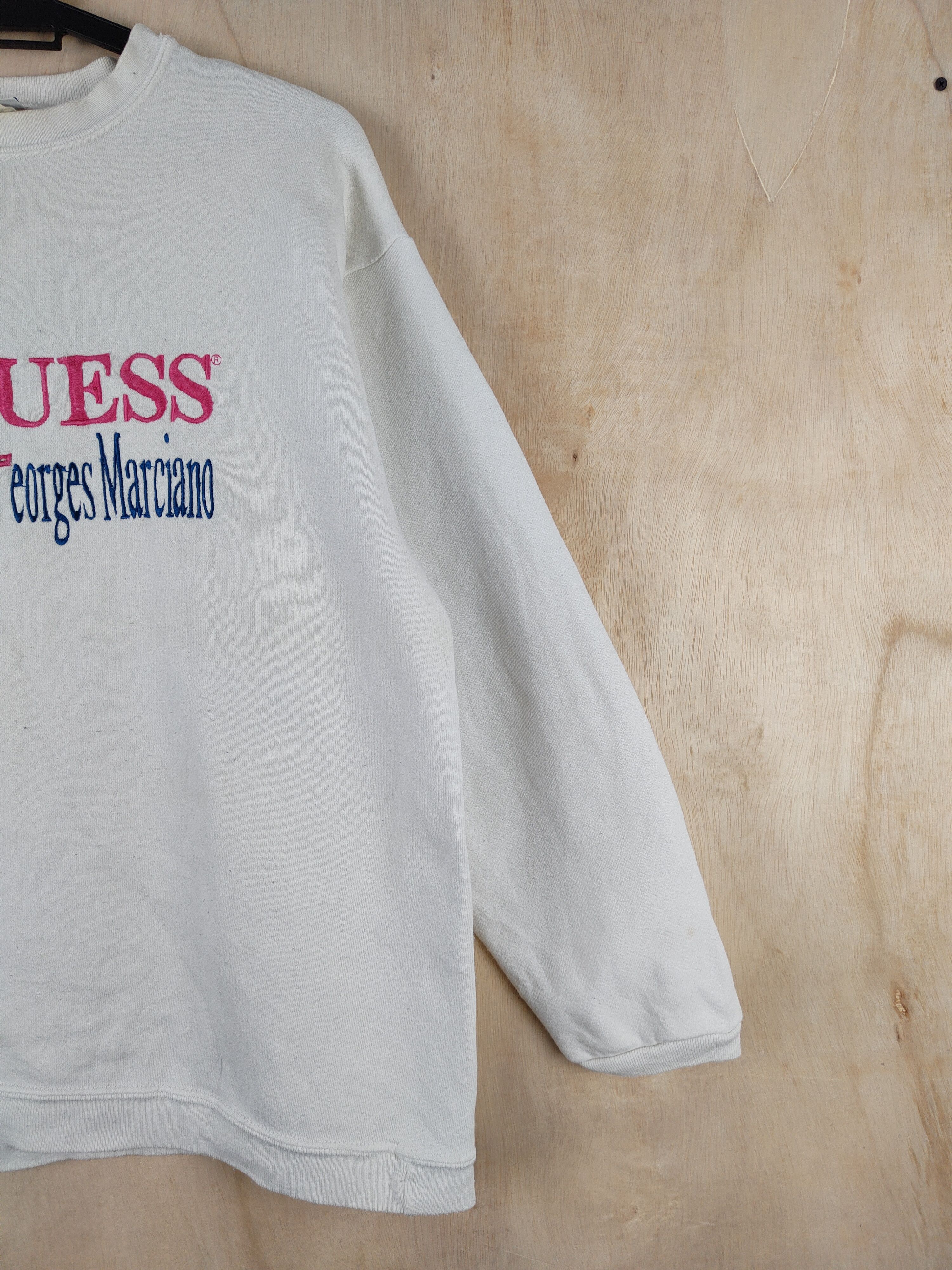Georges Marciano Guess Georges Marciano vintage White Sweatshirts #S2468 Size M / US 6-8 / IT 42-44 - 6 Thumbnail